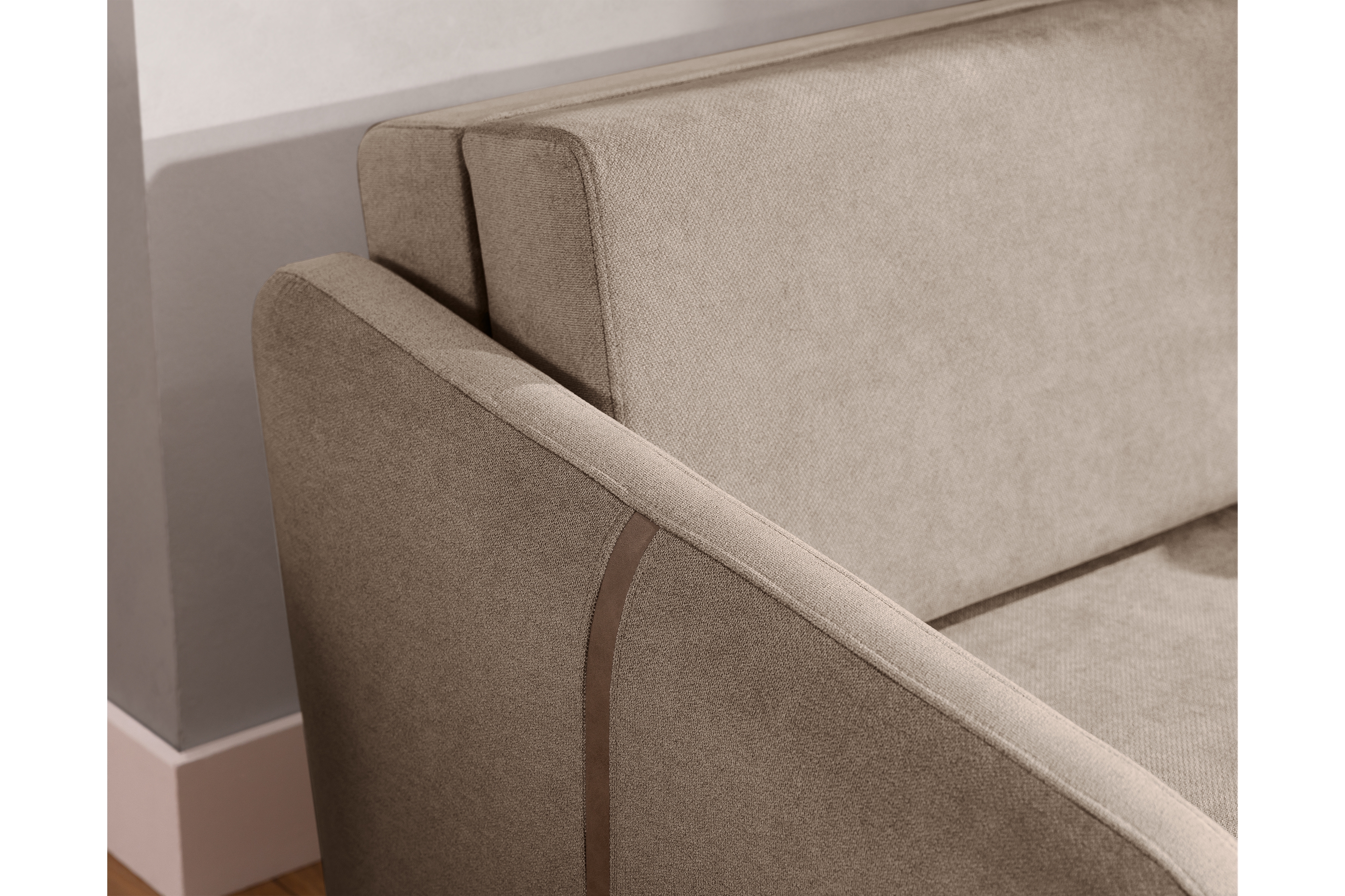 Pohovka Zeldia 105 s funkciou spánku - Hnedý šenil hydrofobowy Spring 1110 Pohovka Zeldia 80 s funkciou spania - Hnedý šenil hydrofobowy Spring 1110