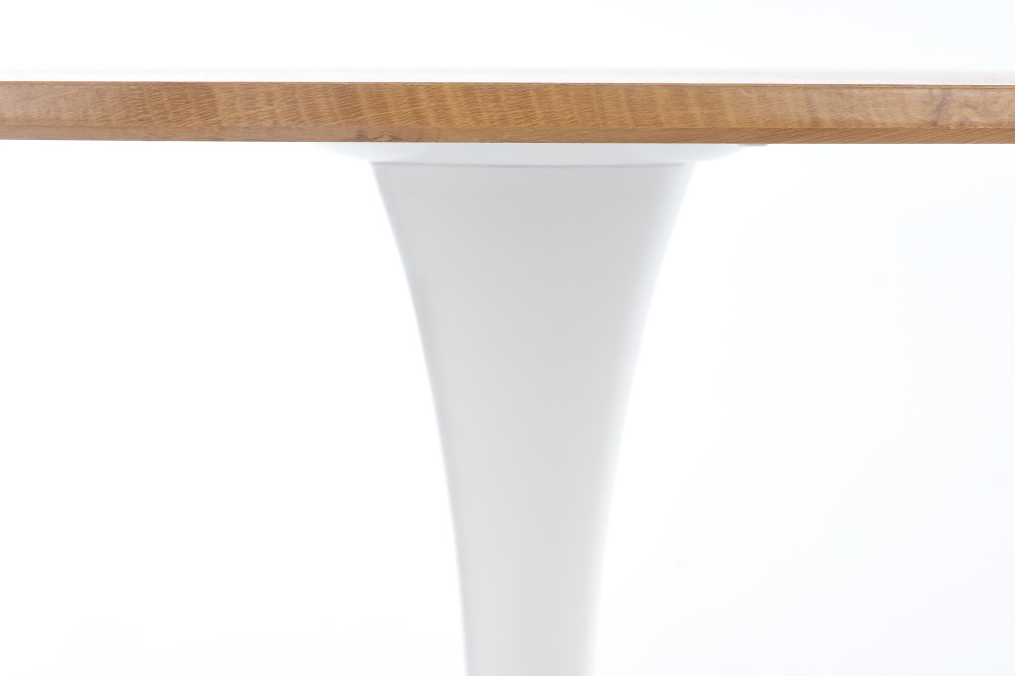 STING stůl Deska - přírodní, noha - Bílý sting stůl Deska - přírodní, noga - Bílý