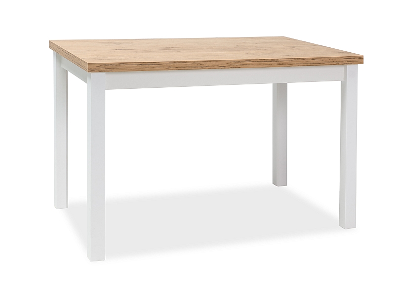 Stôl Štandardný Adam 100x60 cm - Dub lancelot / Biely  Stôl adam dub lancelot / biely mat 100x60