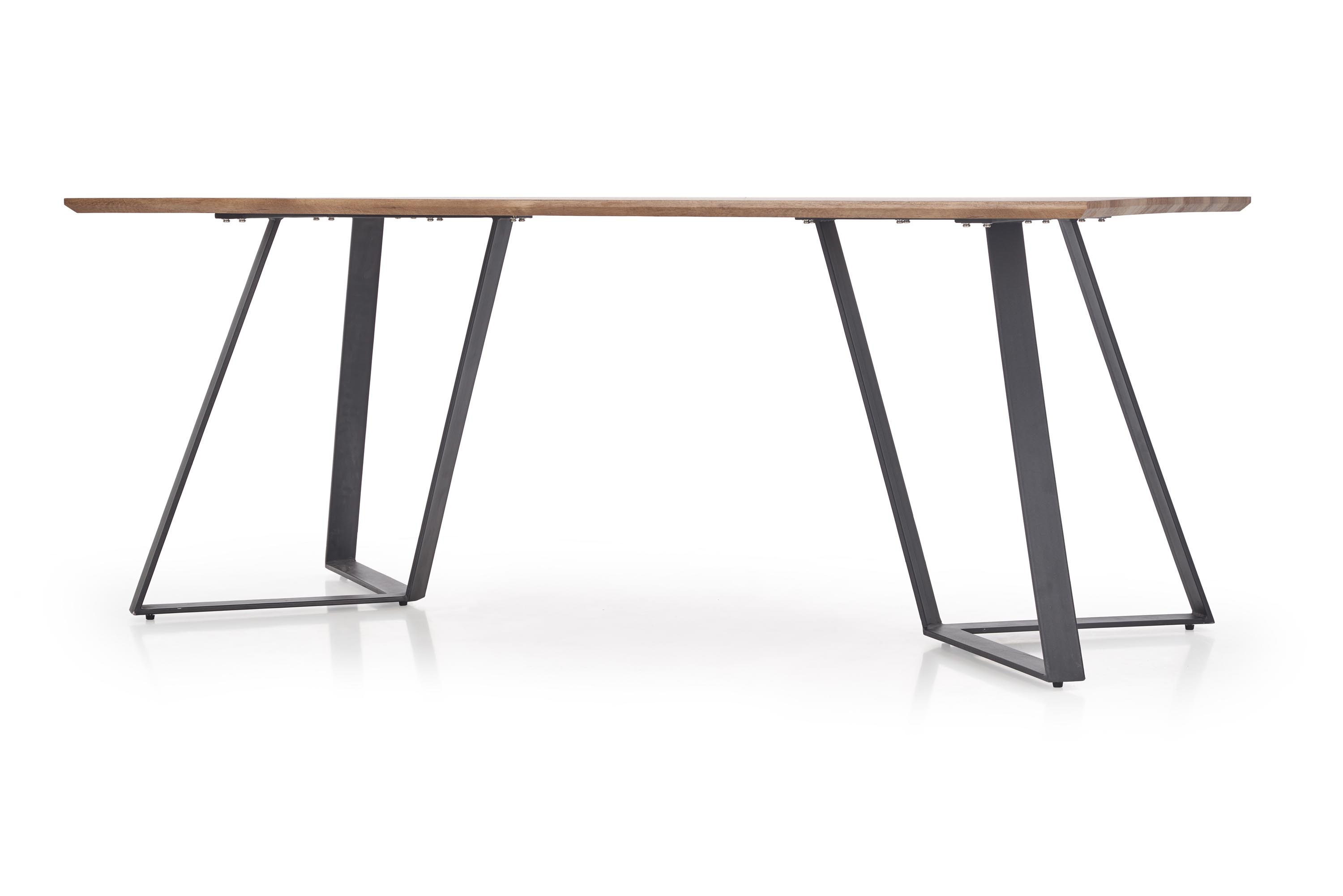 stôl Calgary - Orech rustykalny / Čierny Stôl calgary - Orech rustykalny / Čierny