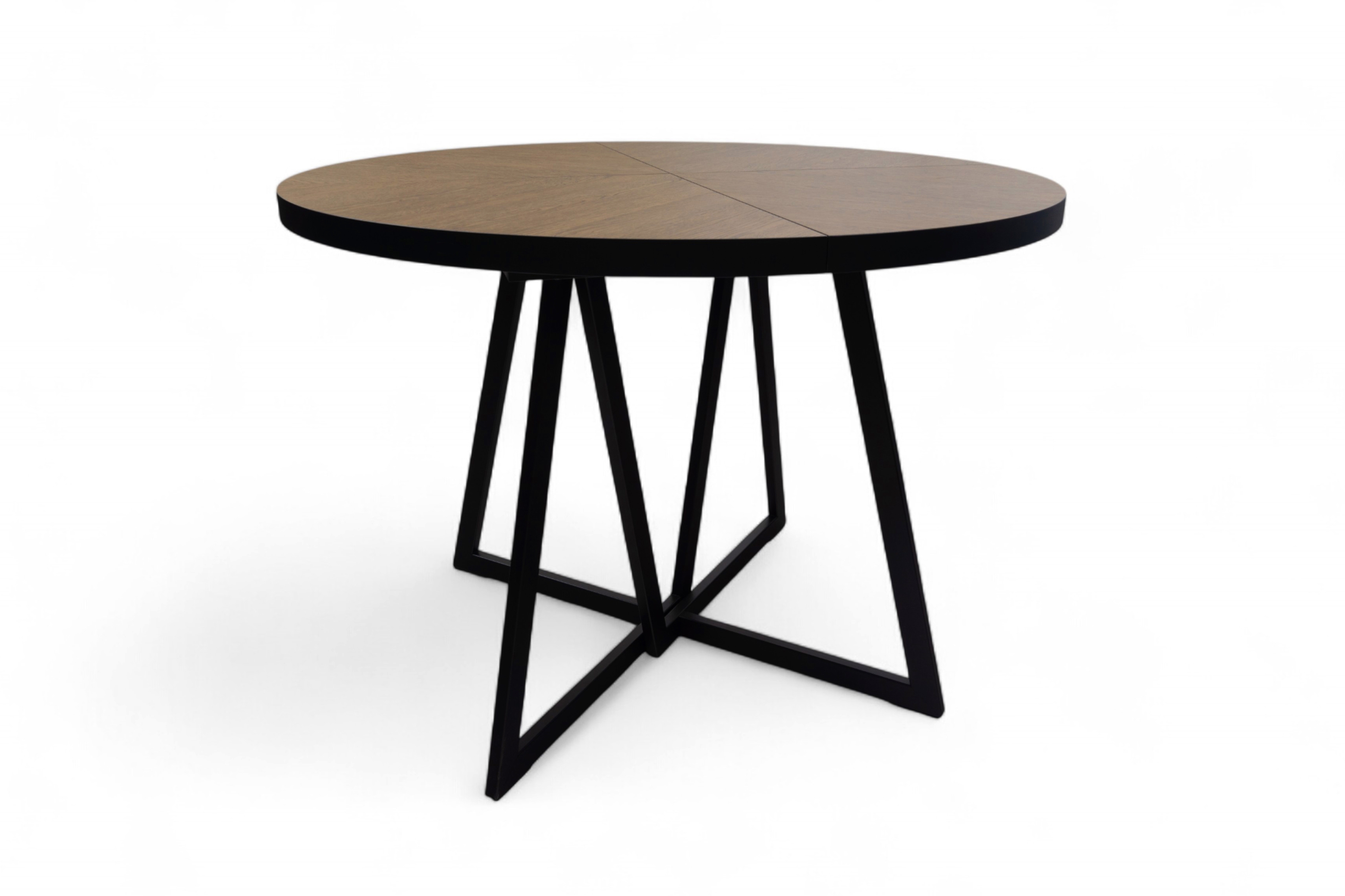 Rozkládací jídelní stůl Cedrus Rozeta 105-160 cm - dub belmont / černá Stůl Cedrus 105 cm loftový rozkladany - dub belmont