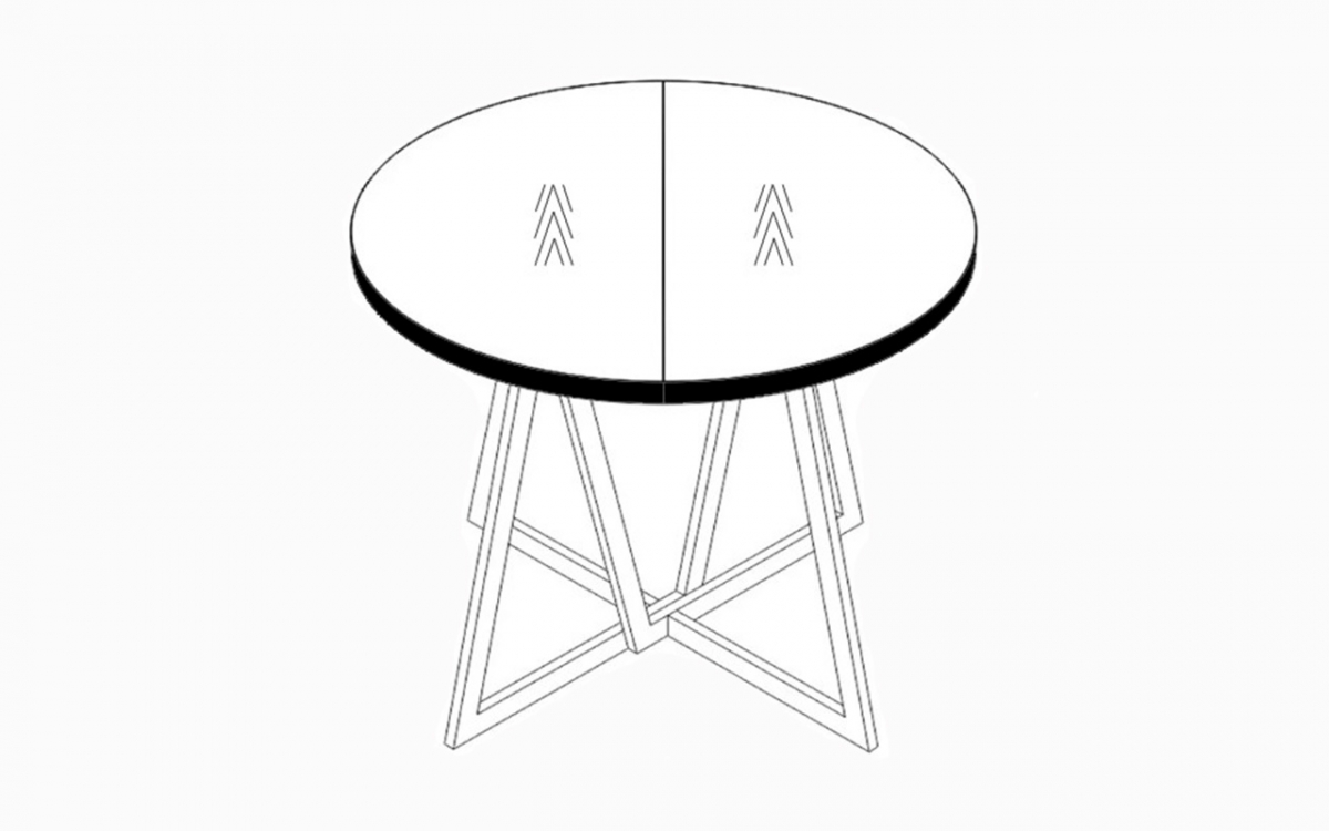 Rozkládací jídelní stůl Cedrus Linear 95-150 cm Stůl Cedrus 95/150 cm loftový rozkladany