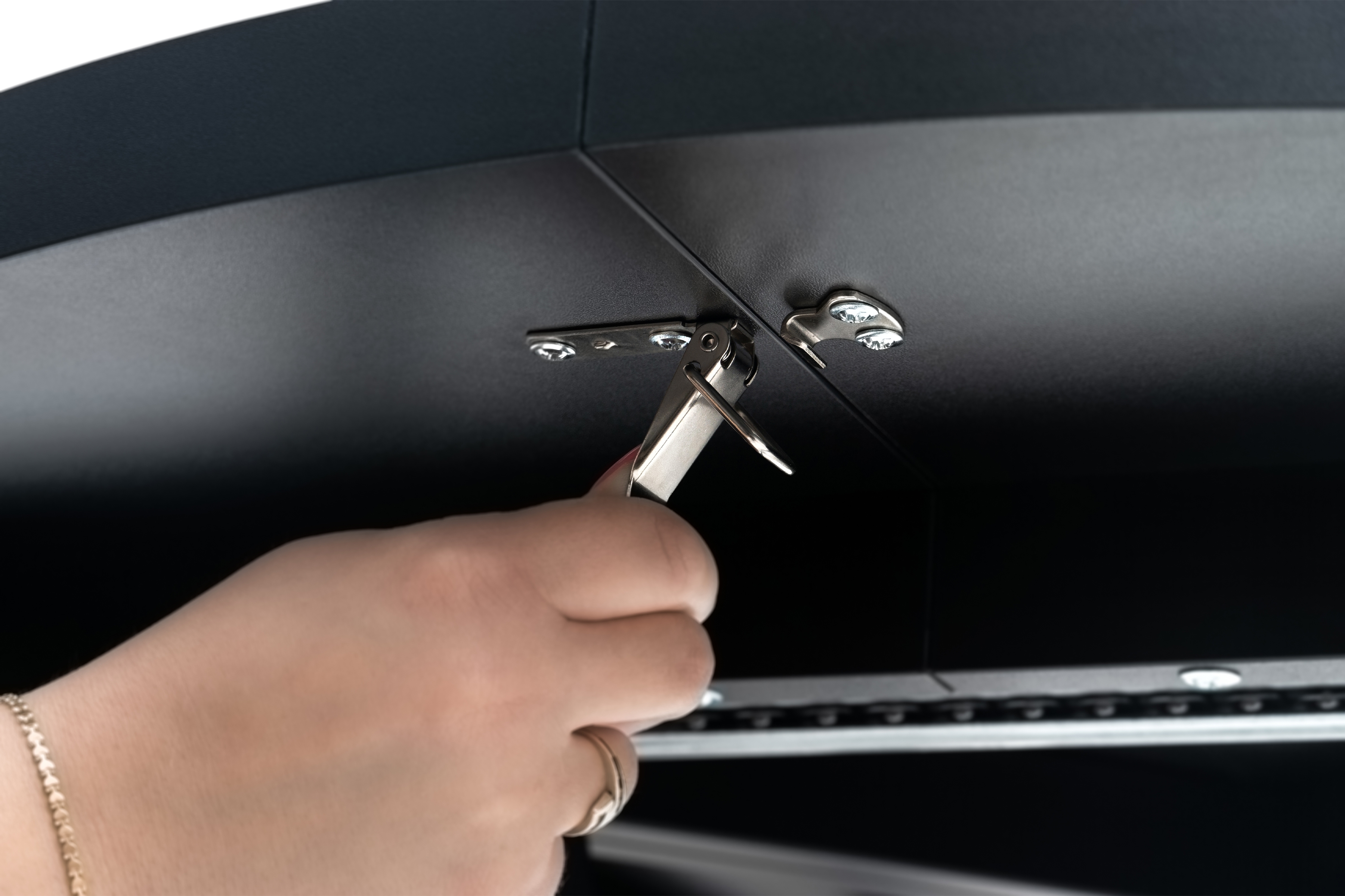 Rozkládací jídelní stůl Cedrus Rozeta 95-150 cm - dub estana / černá Stůl Cedrus 95 cm loftový rozkladany - dub estana