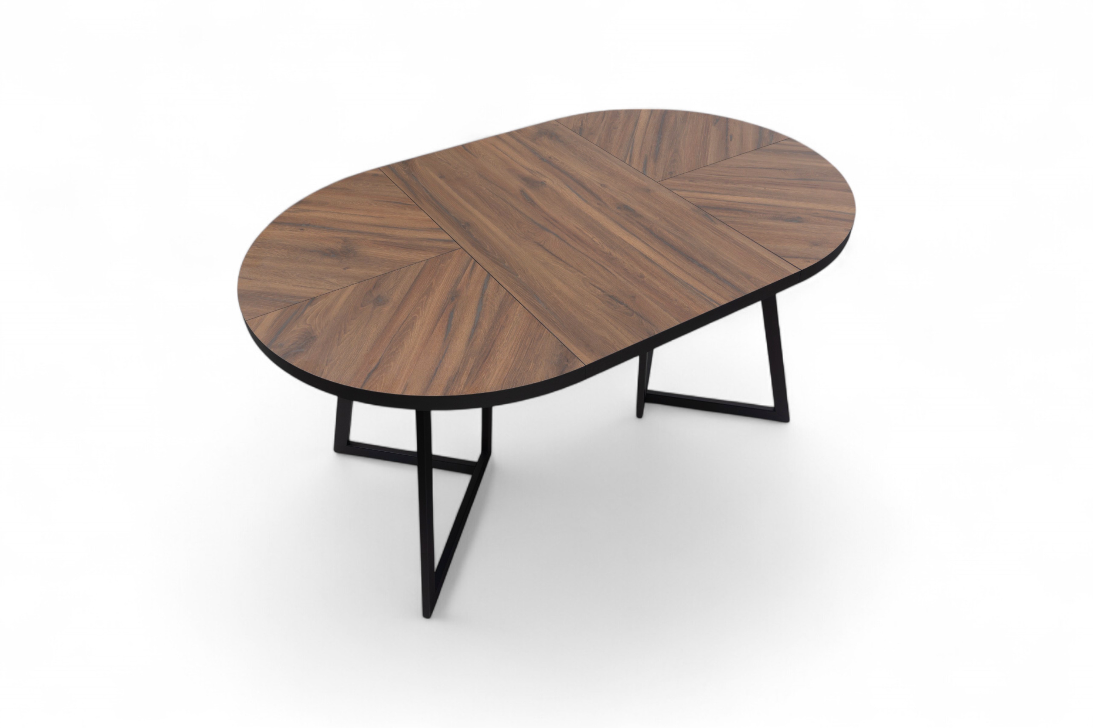 Rozkládací jídelní stůl Cedrus Rozeta 95-150 cm - dub estana / černá Stůl Cedrus 95 cm loftový rozkladany - dub estana