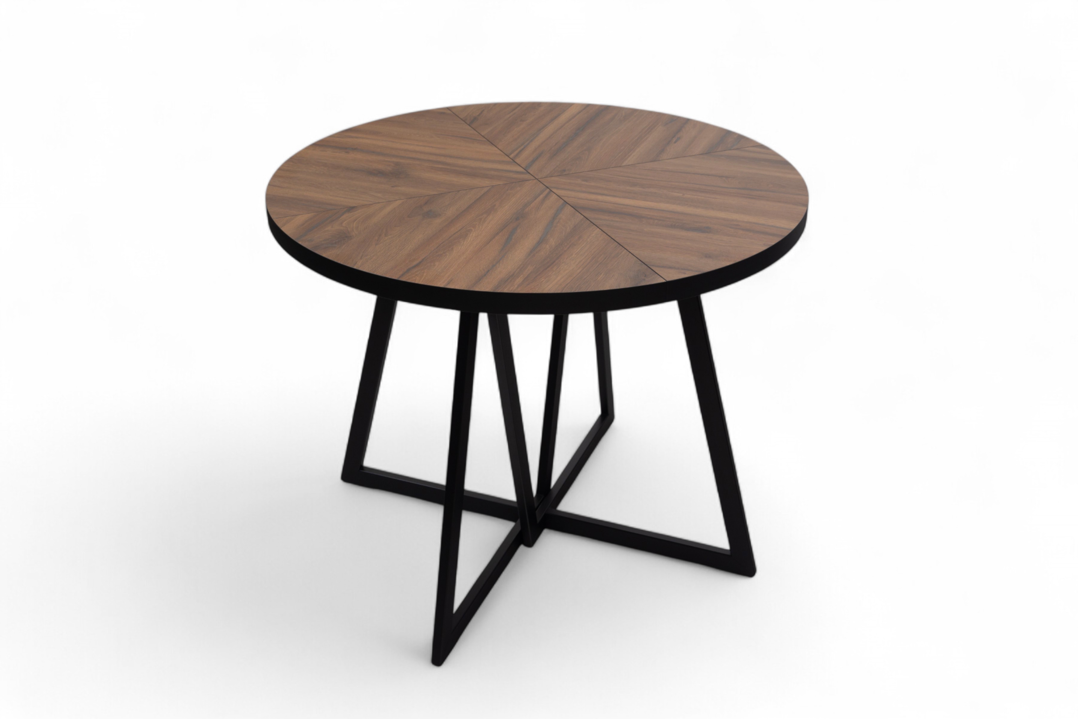 Rozkládací jídelní stůl Cedrus Rozeta 95-150 cm - dub estana / černá Stůl Cedrus 95 cm loftový rozkladany - dub estana