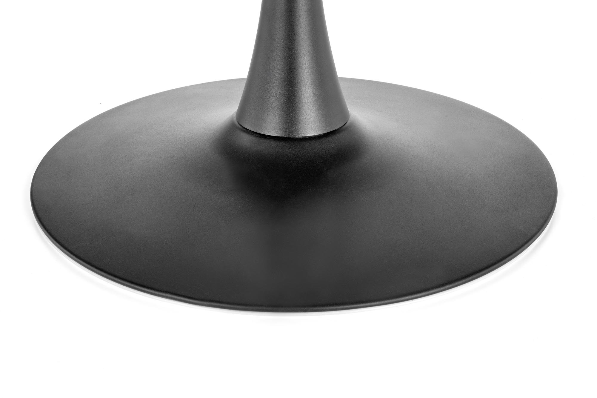 Okrúhly jedálenský stôl Carmelo 120 cm - orech / čierna Stôl do jedálne carmelo - Orech/Čierny