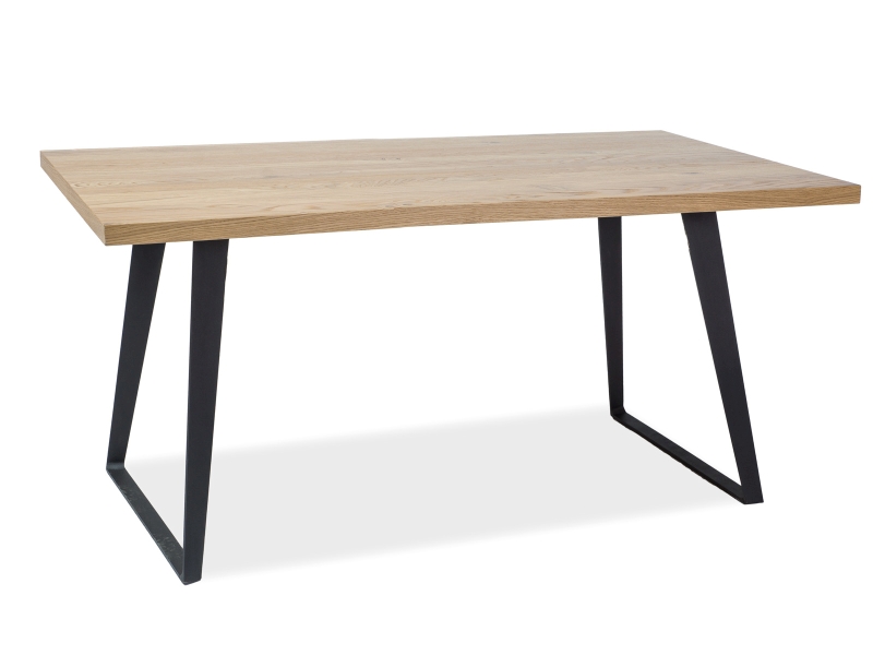 Stôl FALCON OKLEINA prírodná  dub/Čierny150x90  stOL falcon okleina prírodná  dAb/Čierny150x90 