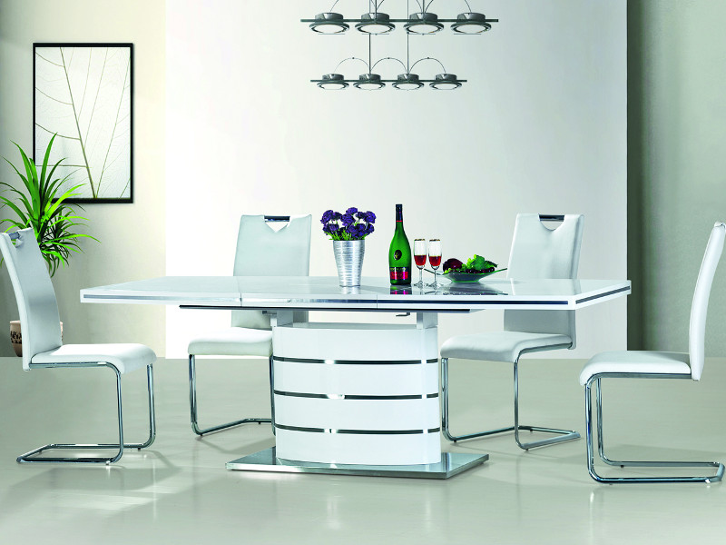 stôl rozkládací Fano 160(220)X90 - Biely lak Stôl fano biely 160(220)x90
