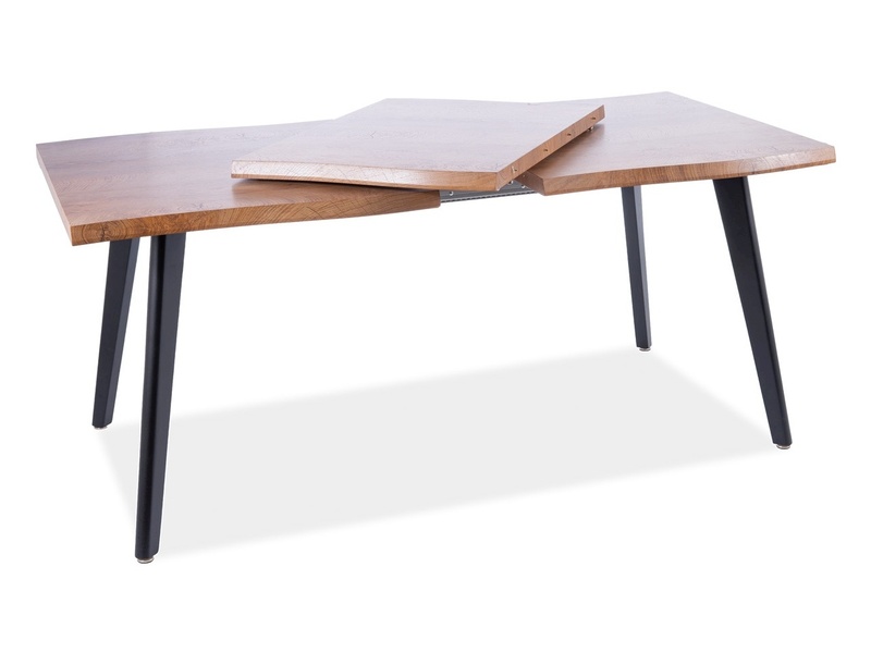 Stôl rozkladany Fresno 150-210x90 - Dub / čierny Nohy stOL fresno dAb/Čierny rám 150(210)x90