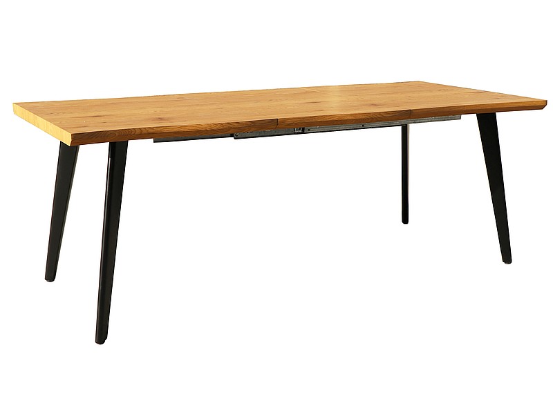 Stôl rozkladany Fresno 150-210x90 - Dub / čierny Nohy stOL fresno dAb/Čierny stelaZ 150(210)x90