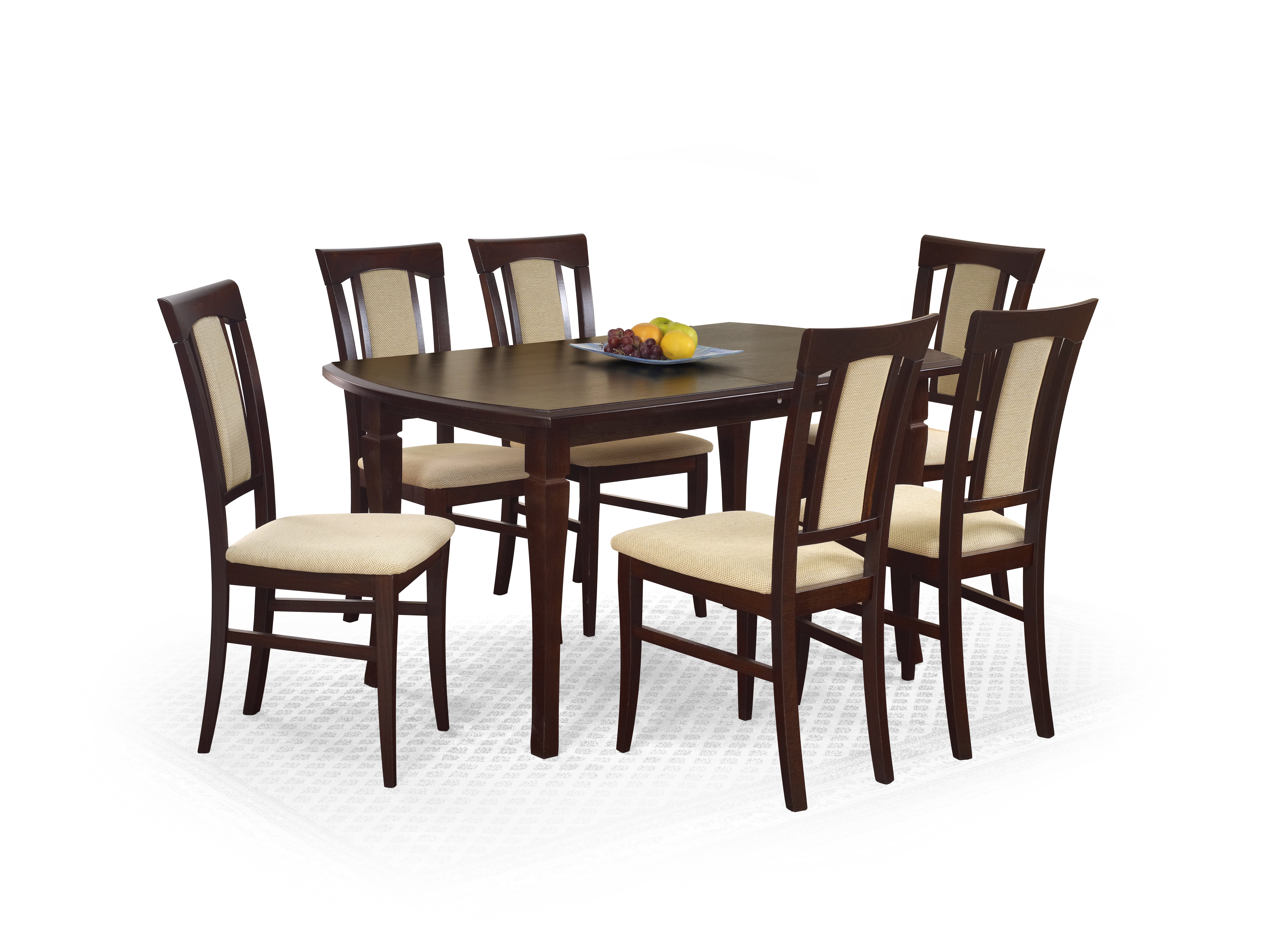 Fryderyk asztal - 160/240 cm - sötét diófa stůl fryderyk  160/240 cm - Tmavý Ořech