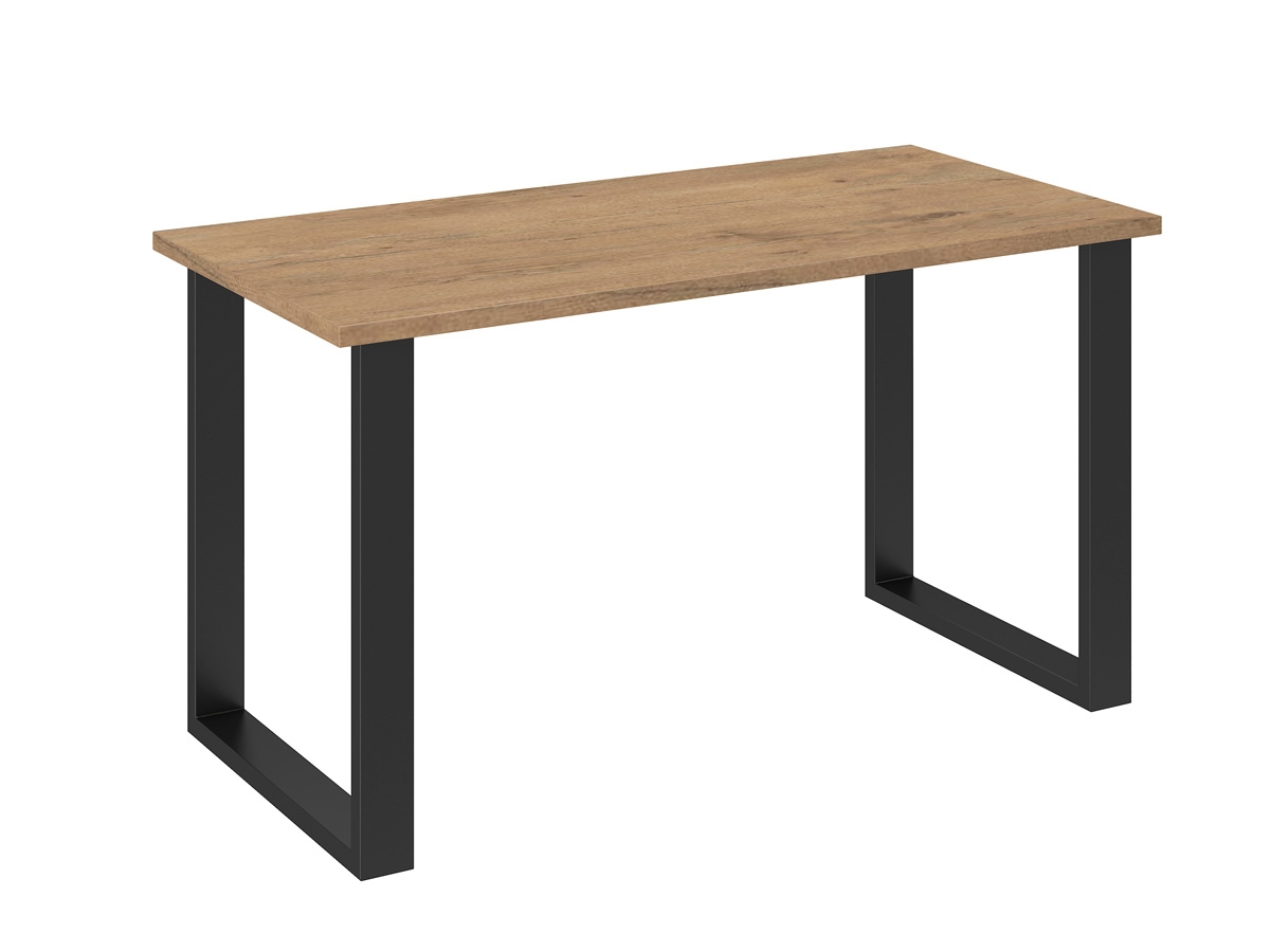 Stôl Wlora 138x67 cm - dub lancelot / čierne nohy stôl loftowy Z pracovnou doskou Dub Lancelot