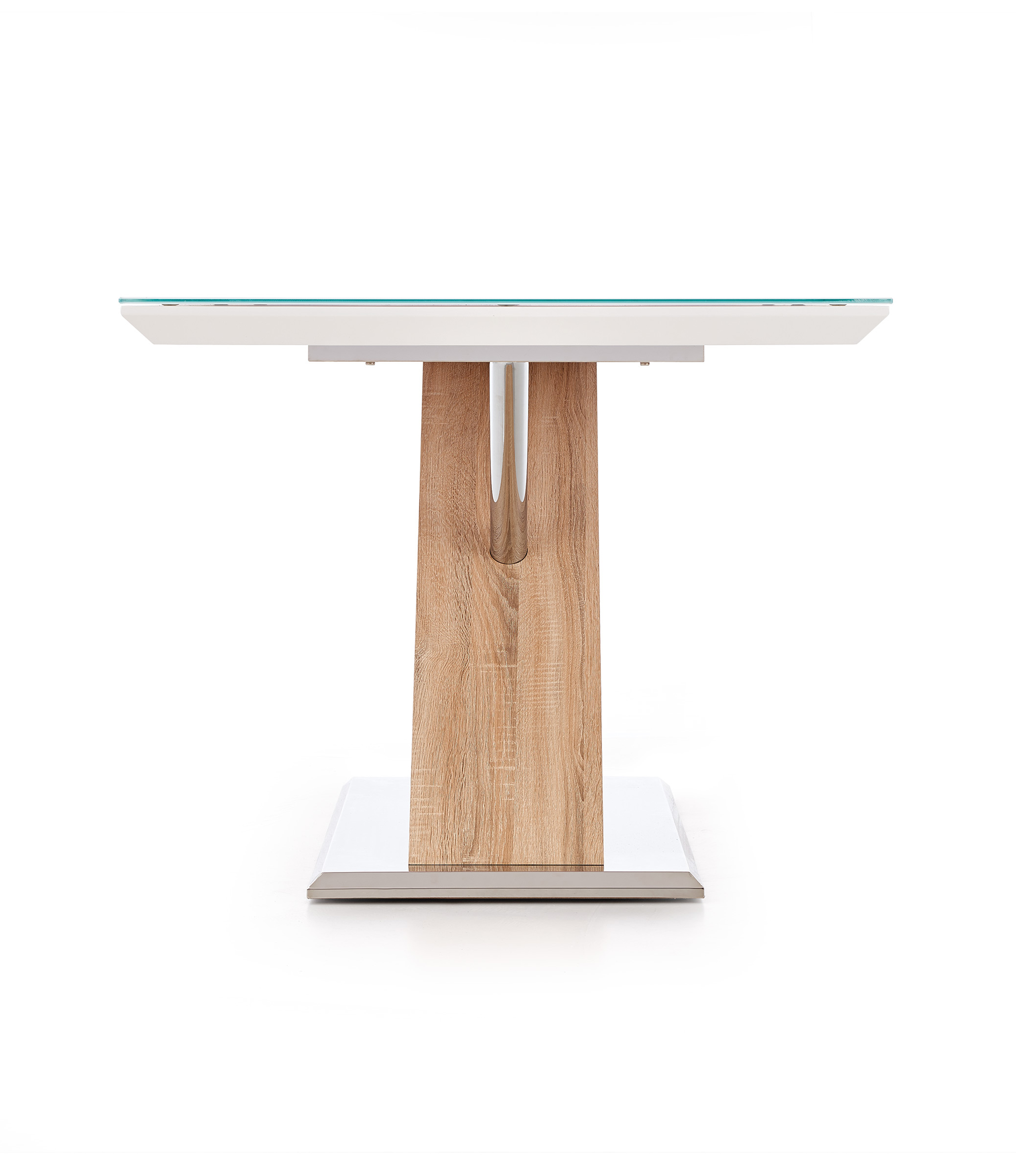 Jedálenský stôl Nexus 160x90 cm - biela / dub sonoma Stôl nexus - extra biela / Dub sonoma