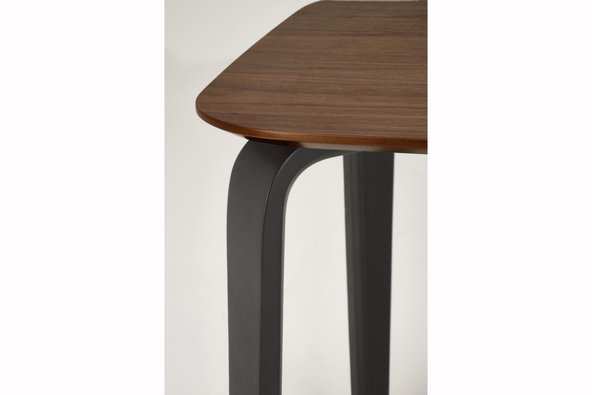 Jídelní stůl Norello 160x90 cm - ořech / černá Stůl Norello 160x90 cm - ořech / černá