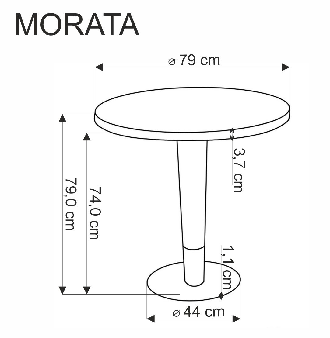 MORATA Okrúhly jedálenský stôl, Biely mramor / Čierny / zlaté stôl okraglu morata - Biely mramor / Čierny / zlaté