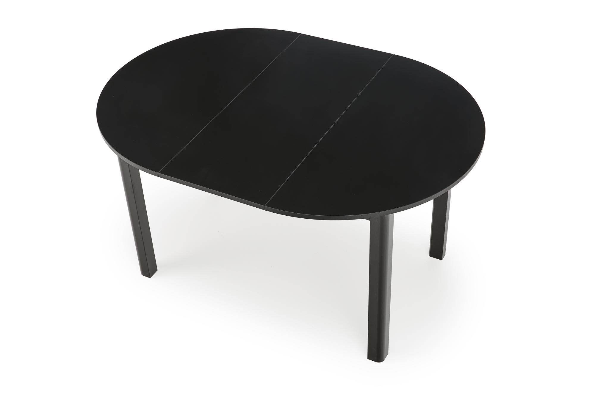 stôl okrúhly102-142 rozkladany Ringo - Čierny Stôl okrúhly102-142 rozkladany ringo - Čierny