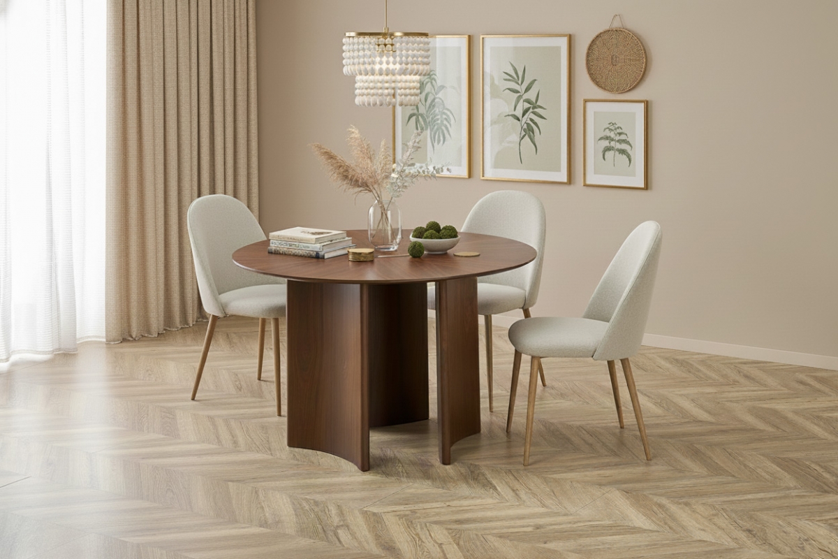 Stôl okragly Merulio 120 cm - Orech Stôl okragly Merulio 120 cm - Orech