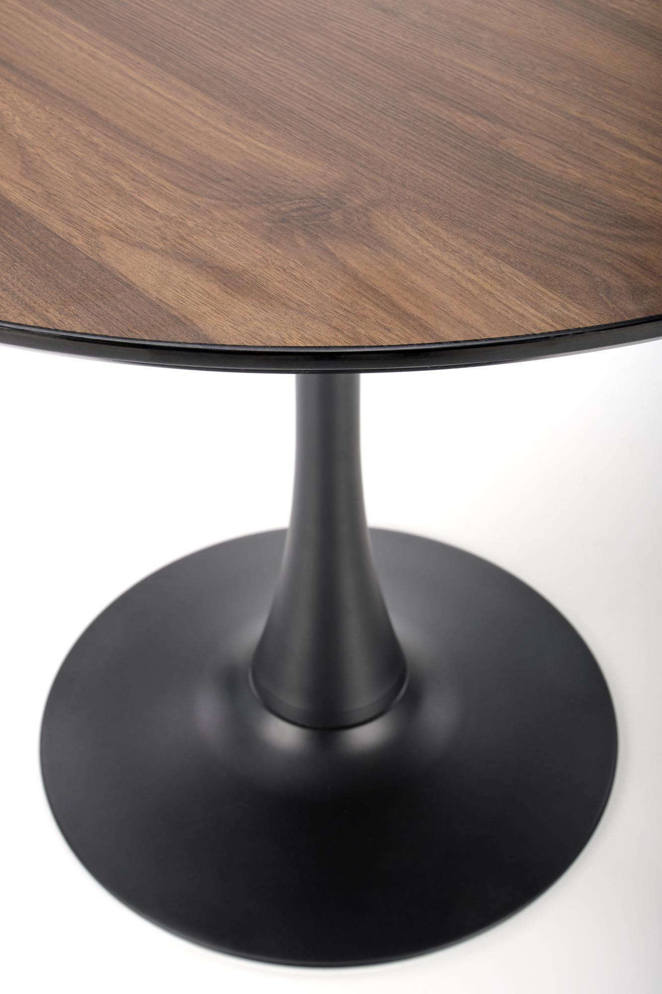 OLMO stůl kör alakú, Dub Žlutý / Fekete stůl okragly olmo - Dub Žlutý / Fekete