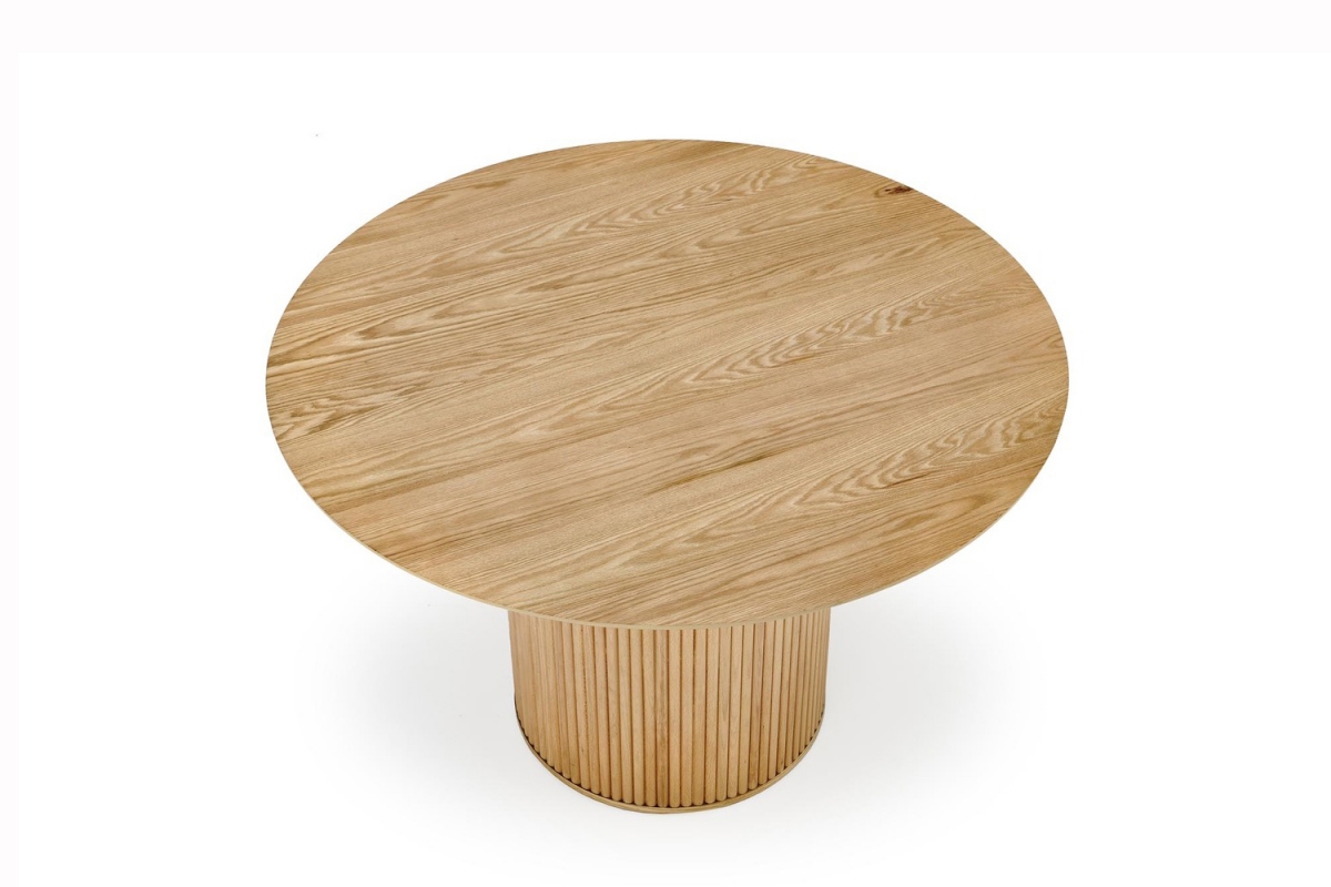 Kulatý stůl Rodlin 120 cm - přírodní dub Stůl okragly Rodlin 120 cm - dub přírodní