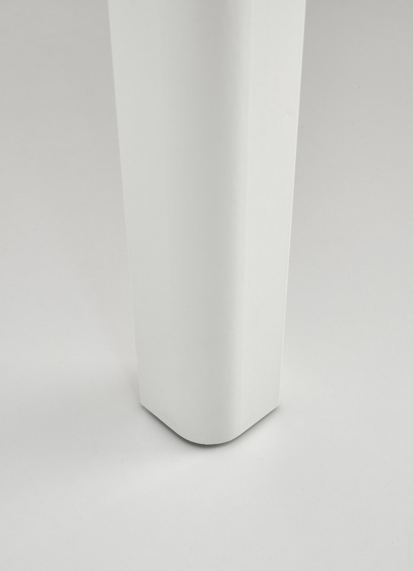 Masă RINGO Color Blat stejar artizanal, Picioare - Alb (102-142x102x76 cm) (2p=1buc) stůl okragly rozkladany 102-142 ringo - Dub craft / Alb