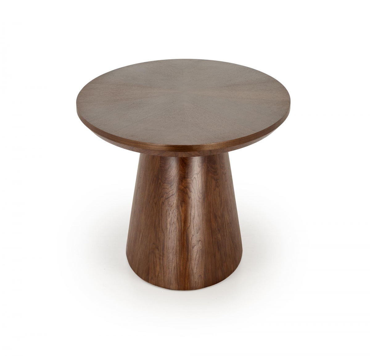 Oválny jedálenský set Lunver + 4 čalúnené stoličky Fioren – orech / sivý šenil Aragon 97 / orechové nožičky Stôl owalny Lunver z czterema krzeslami tapicerowanymi Fioren - Orech / Popolový šenil Aragon 97 / Orech 