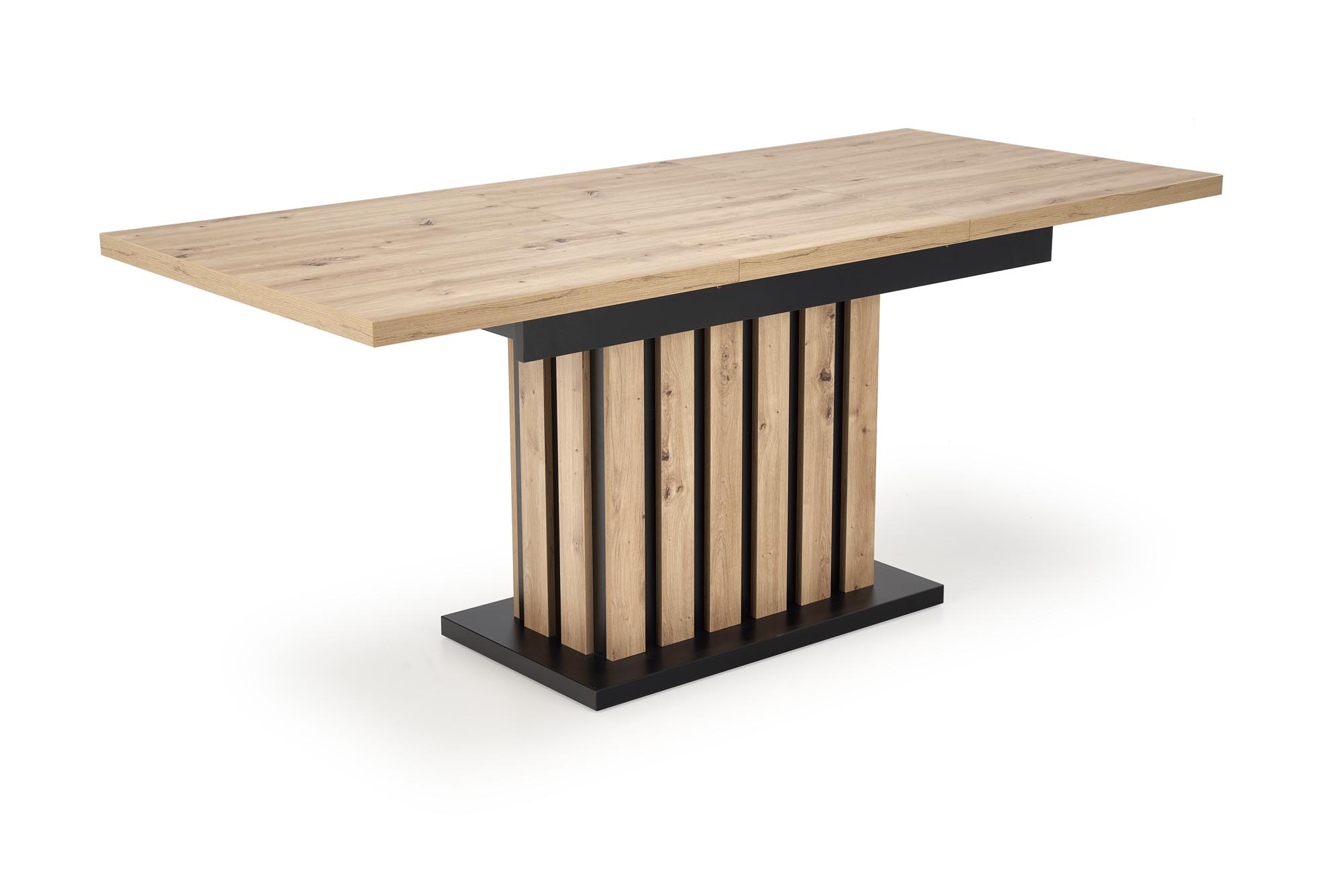 LAMELLO stůl összecsukható 130-180/80 cm Dub artisan/Fekete (2p=1szt) stůl rozkladany 130-180x80 lamello - Dub artisan / Fekete