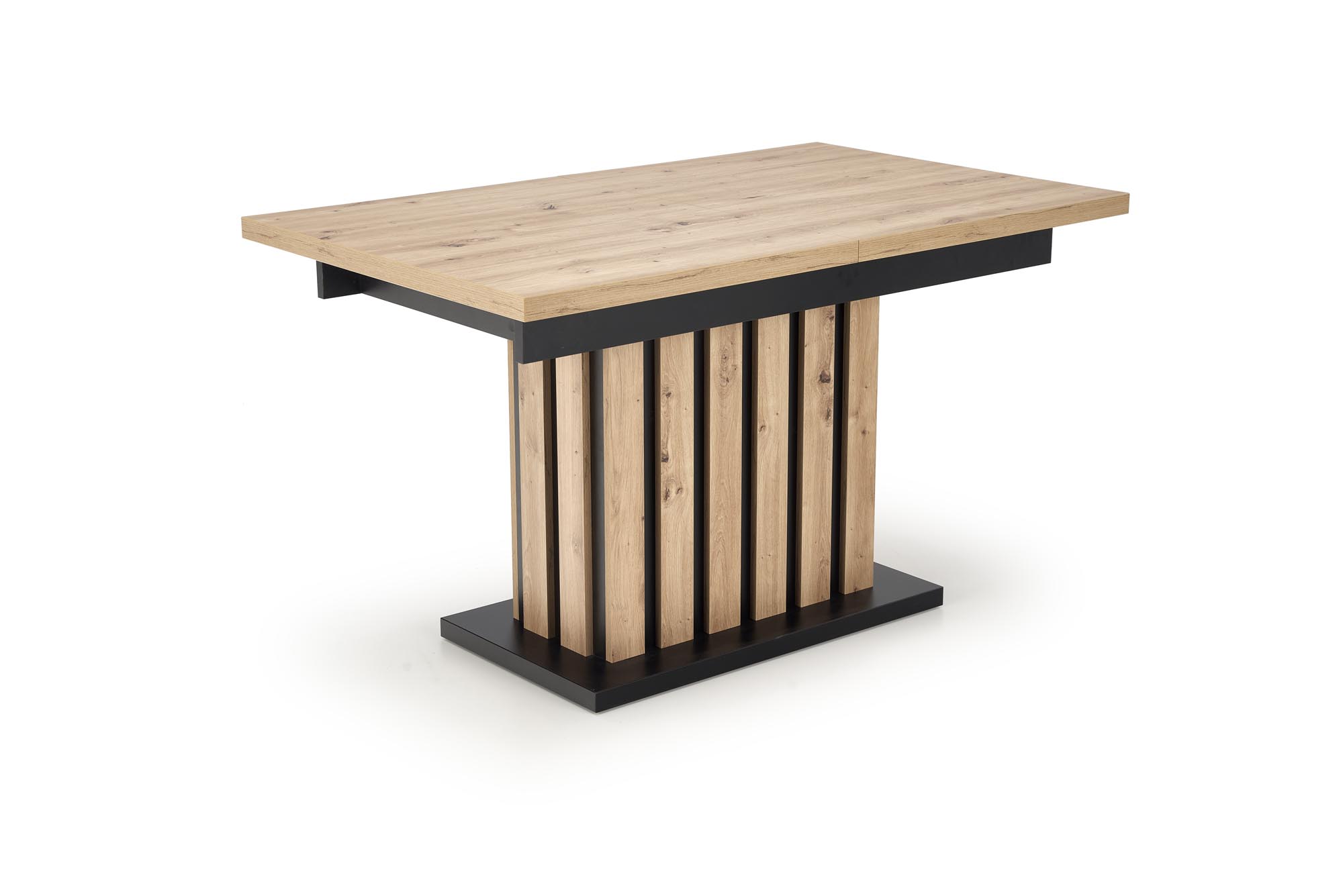 LAMELLO stůl összecsukható 130-180/80 cm Dub artisan/Fekete (2p=1szt) stůl rozkladany 130-180x80 lamello - Dub artisan / Fekete
