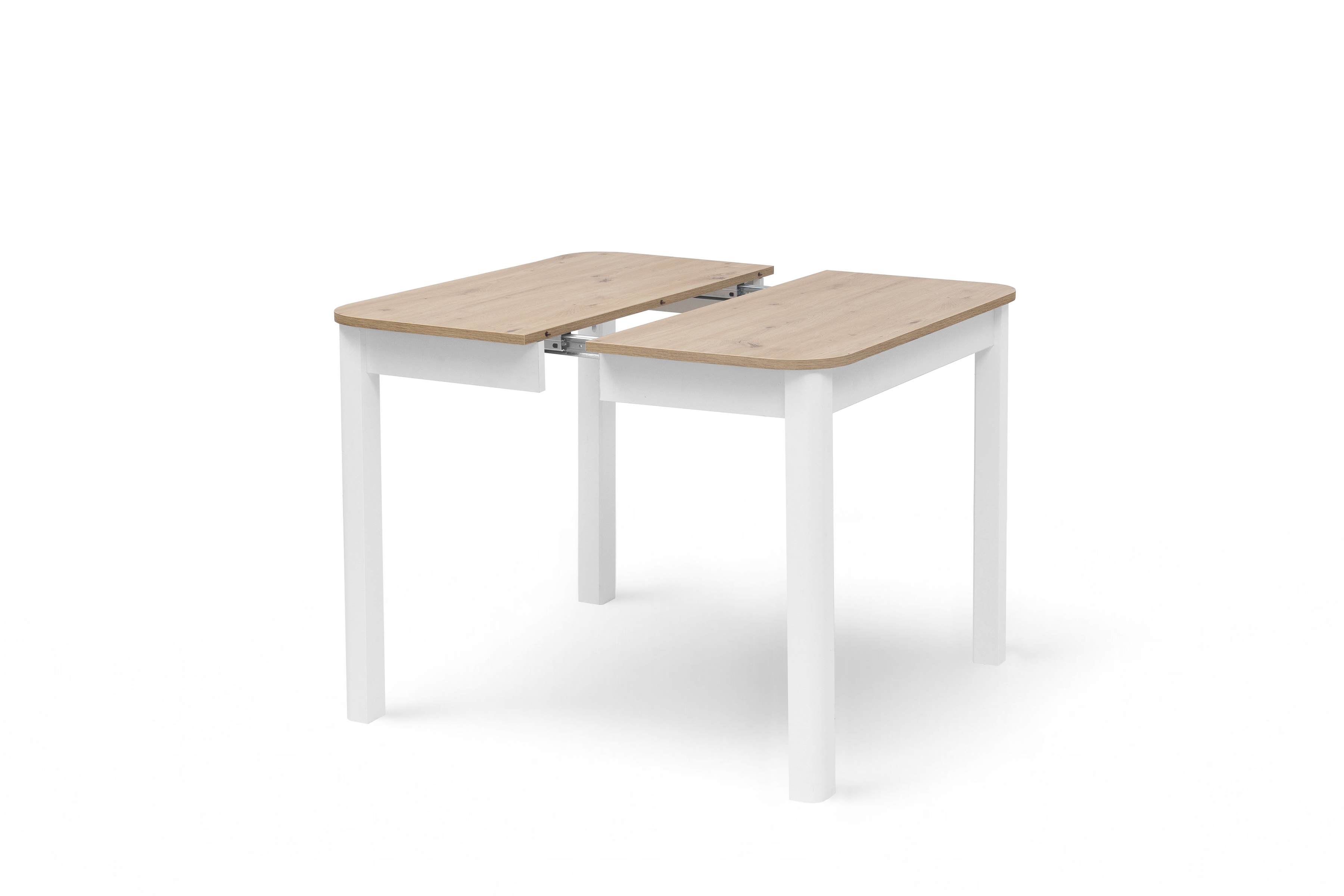 Rozkladací stôl Biatro 90 -130x90 cm - dub artisan / biela Stôl rozkladany Biatro 90-130x90 cm - Dub artisan / Biely