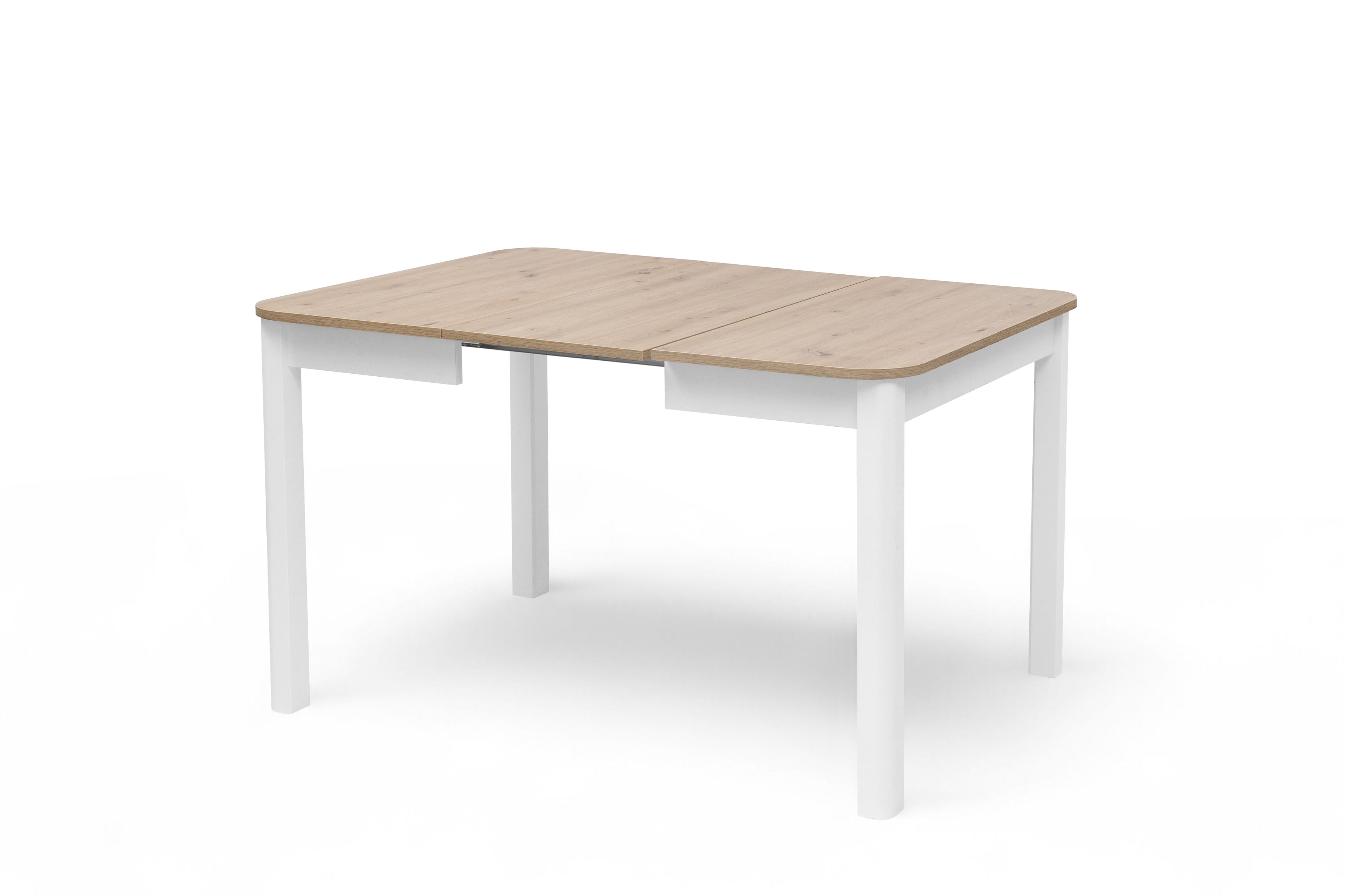 Rozkladací stôl Biatro 90 -130x90 cm - dub artisan / biela Stôl rozkladany Biatro 90-130x90 cm - Dub artisan / Biely
