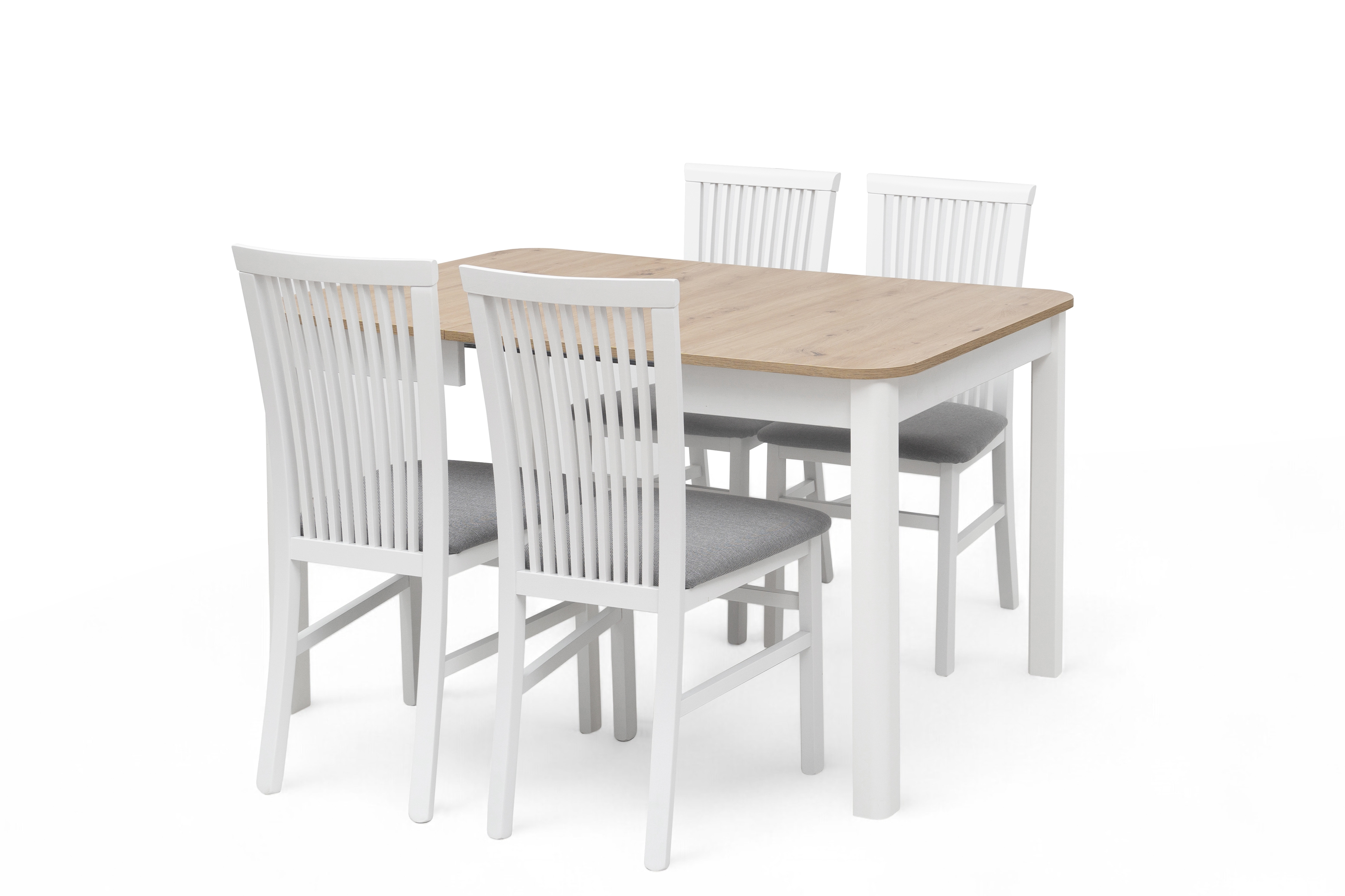 Rozkladací stôl Biatro 90 -130x90 cm - dub artisan / biela Stôl rozkladany Biatro 90-130x90 cm - Dub artisan / Biely