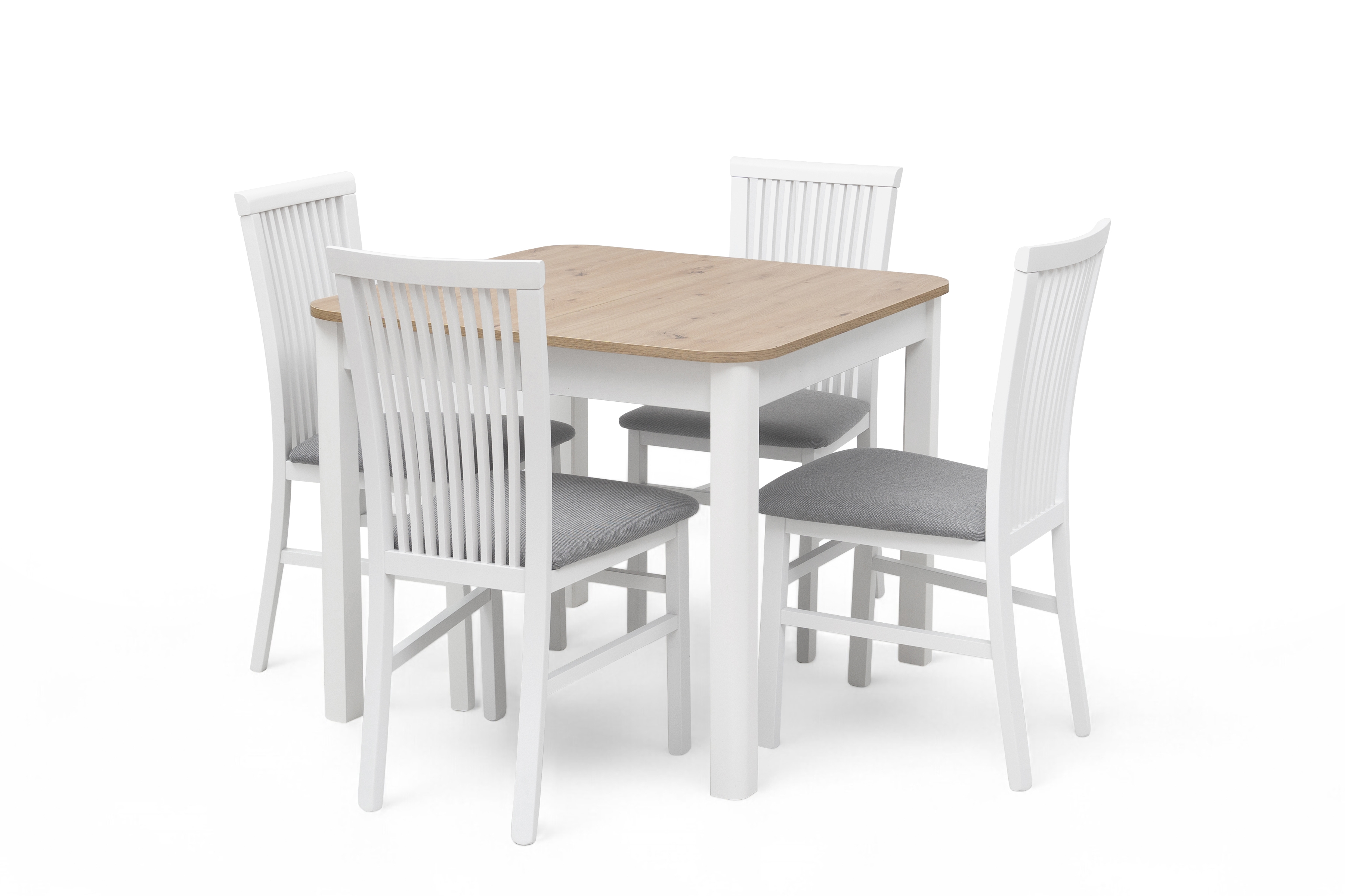 Rozkladací stôl Biatro 90 -130x90 cm - dub artisan / biela Stôl rozkladany Biatro 90-130x90 cm - Dub artisan / Biely