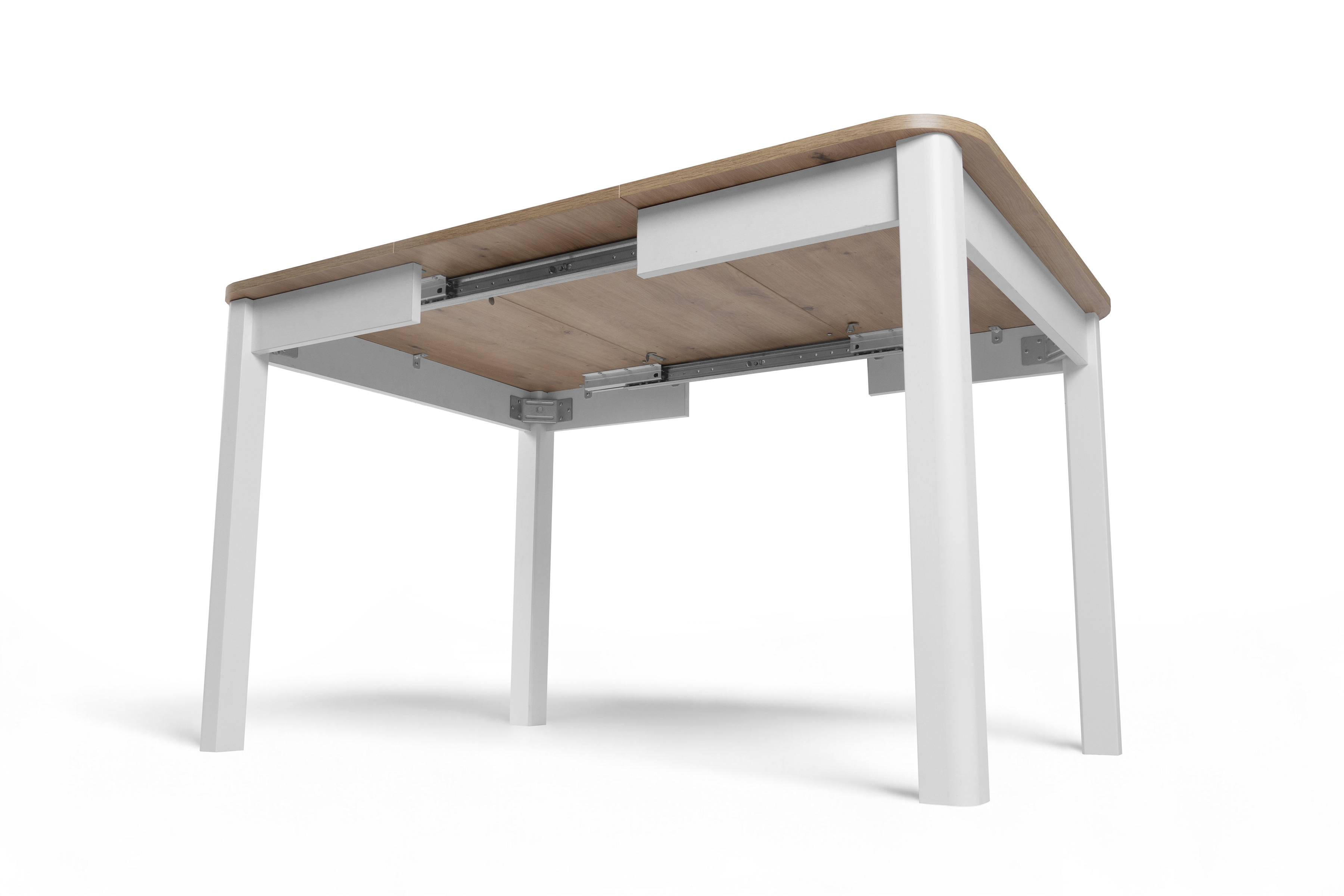 Rozkladací stôl Biatro 90 -130x90 cm - dub artisan / biela Stôl rozkladany Biatro 90-130x90 cm - Dub artisan / Biely