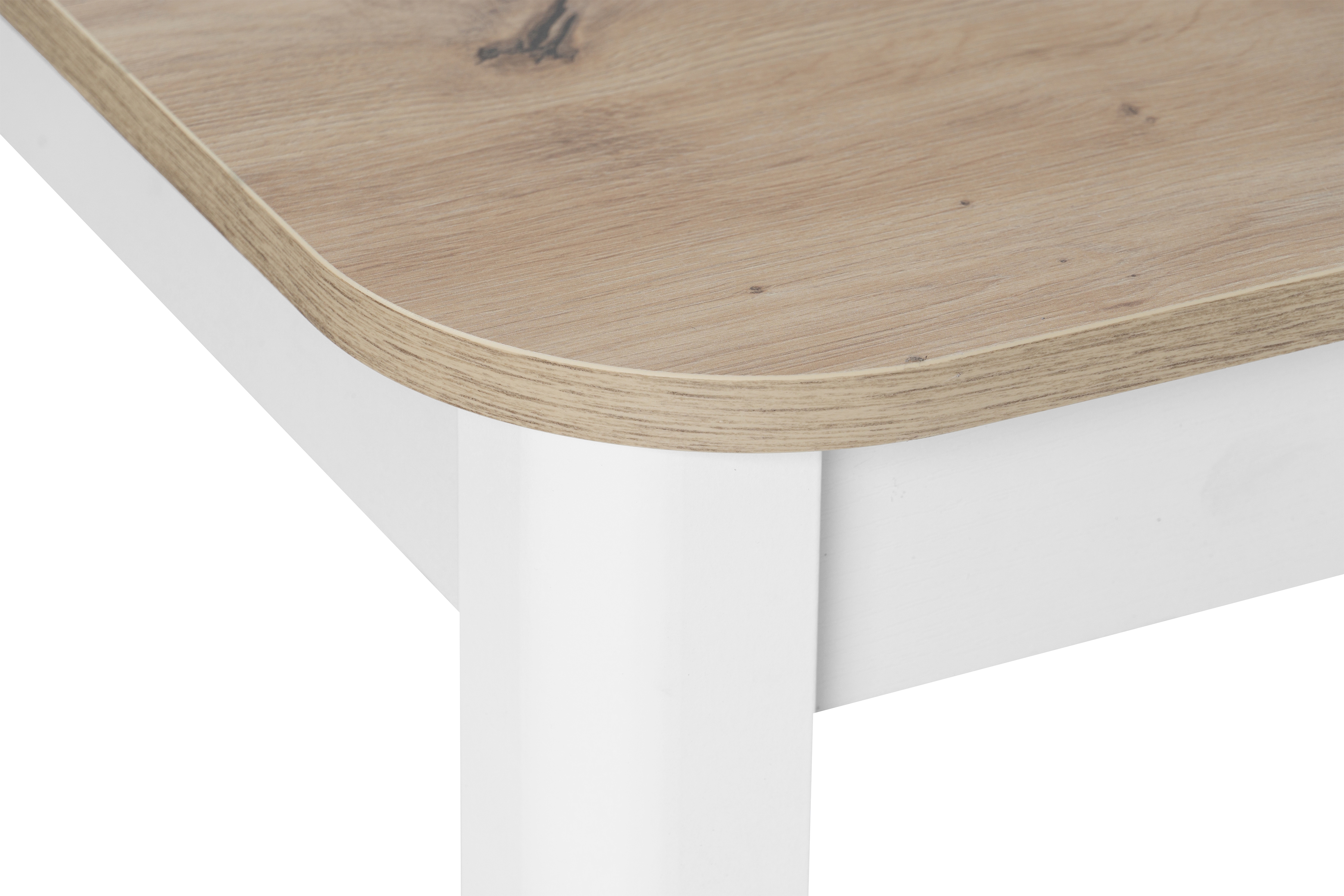 Rozkladací stôl Biatro 90 -130x90 cm - dub artisan / biela Stôl rozkladany Biatro 90-130x90 cm - Dub artisan / Biely
