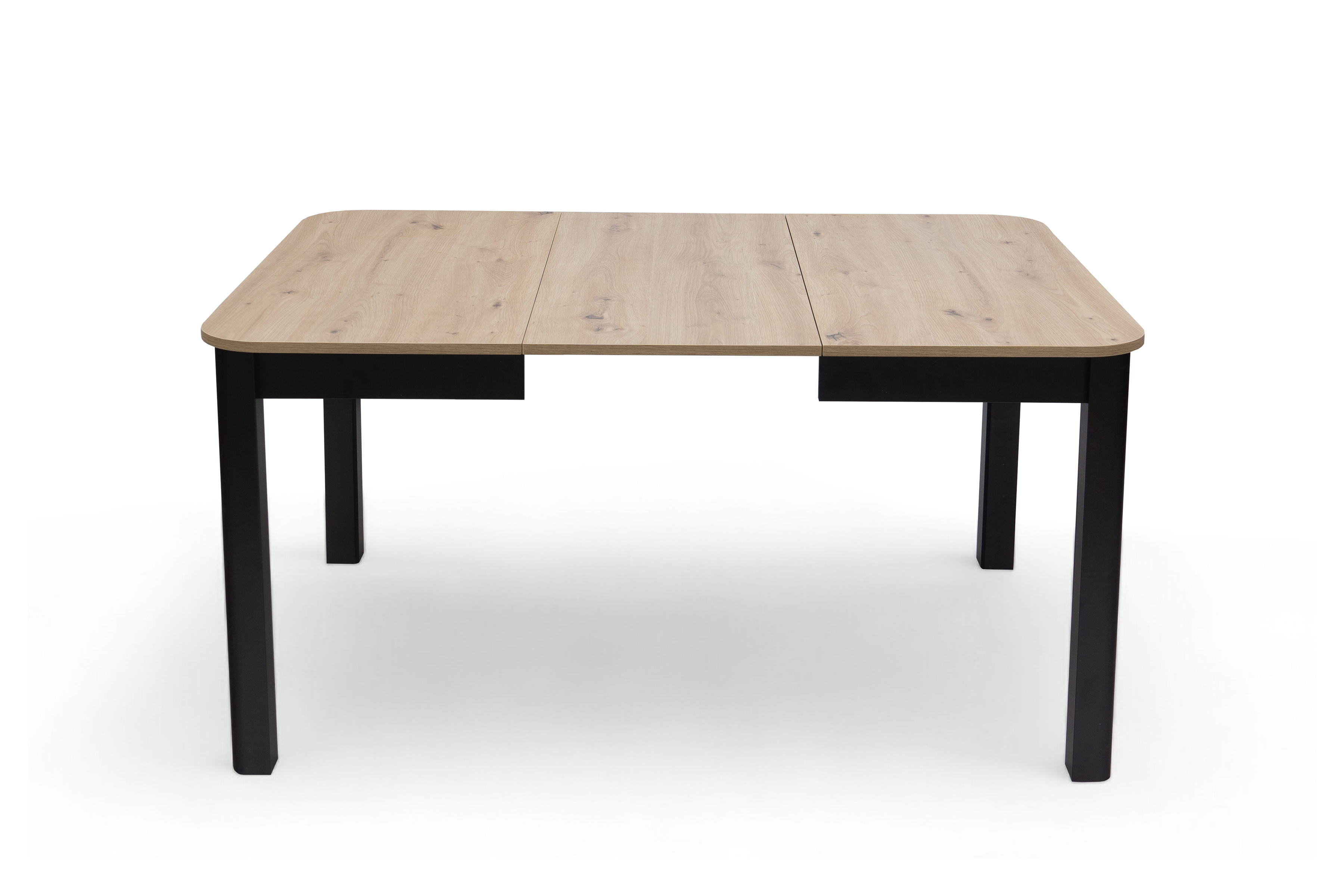 Rozkladací jedálenský stôl Batrio 90-130x90 cm - dub artisan / čierna Stôl rozkladany Biatro 90-130x90 cm - Dub artisan / Čierny