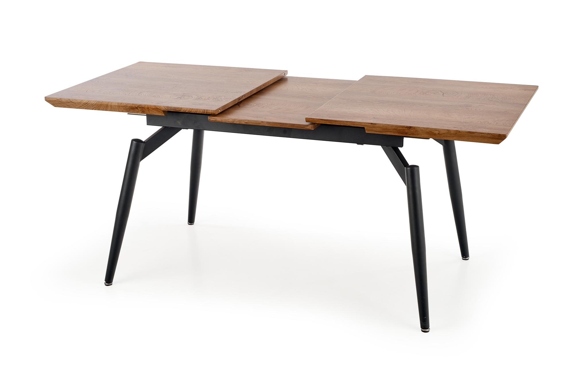 Rozkladací jedálenský stôl Cambell 140-180x80 cm - prírodná / čierna Stôl rozkladany cambell prírodné/Čierny