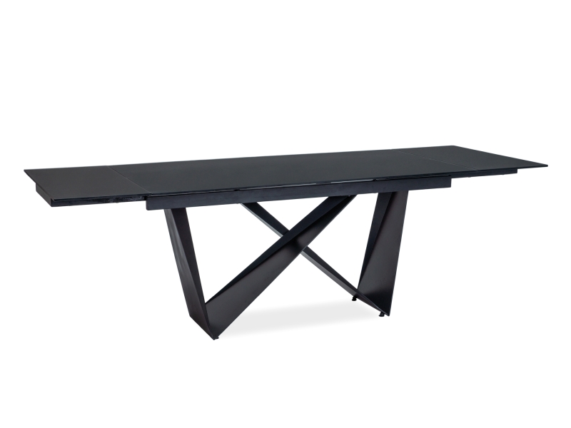stôl rozkládací Cavalli I - čierny mat  Stôl rozkladany cavalli i - čierny mat 