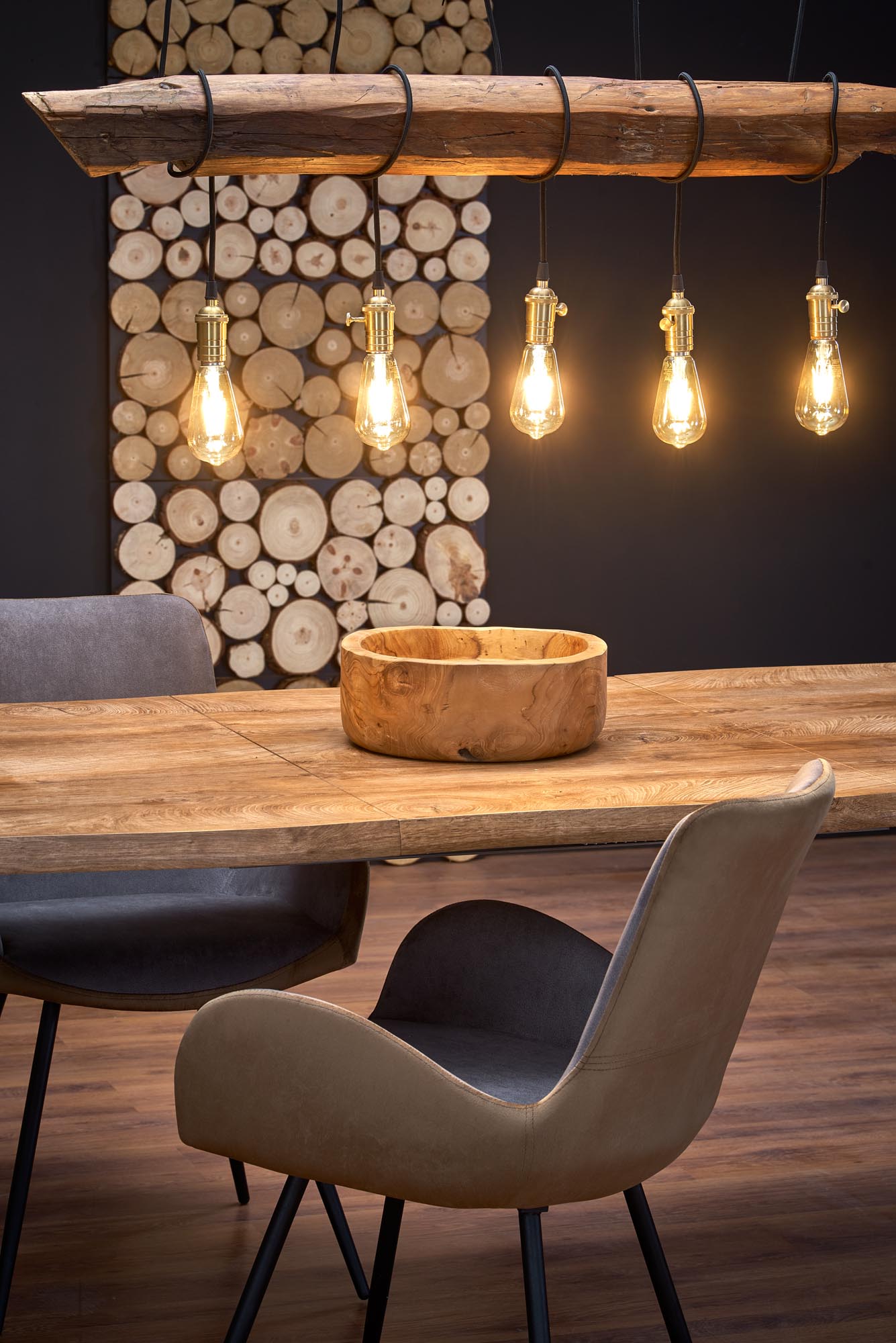 Rozkládací jídelní stůl Sanvi 120–180x80 cm – přírodní dub / černé nohy stůl rozkládací dickson 120-160/80 - Černý