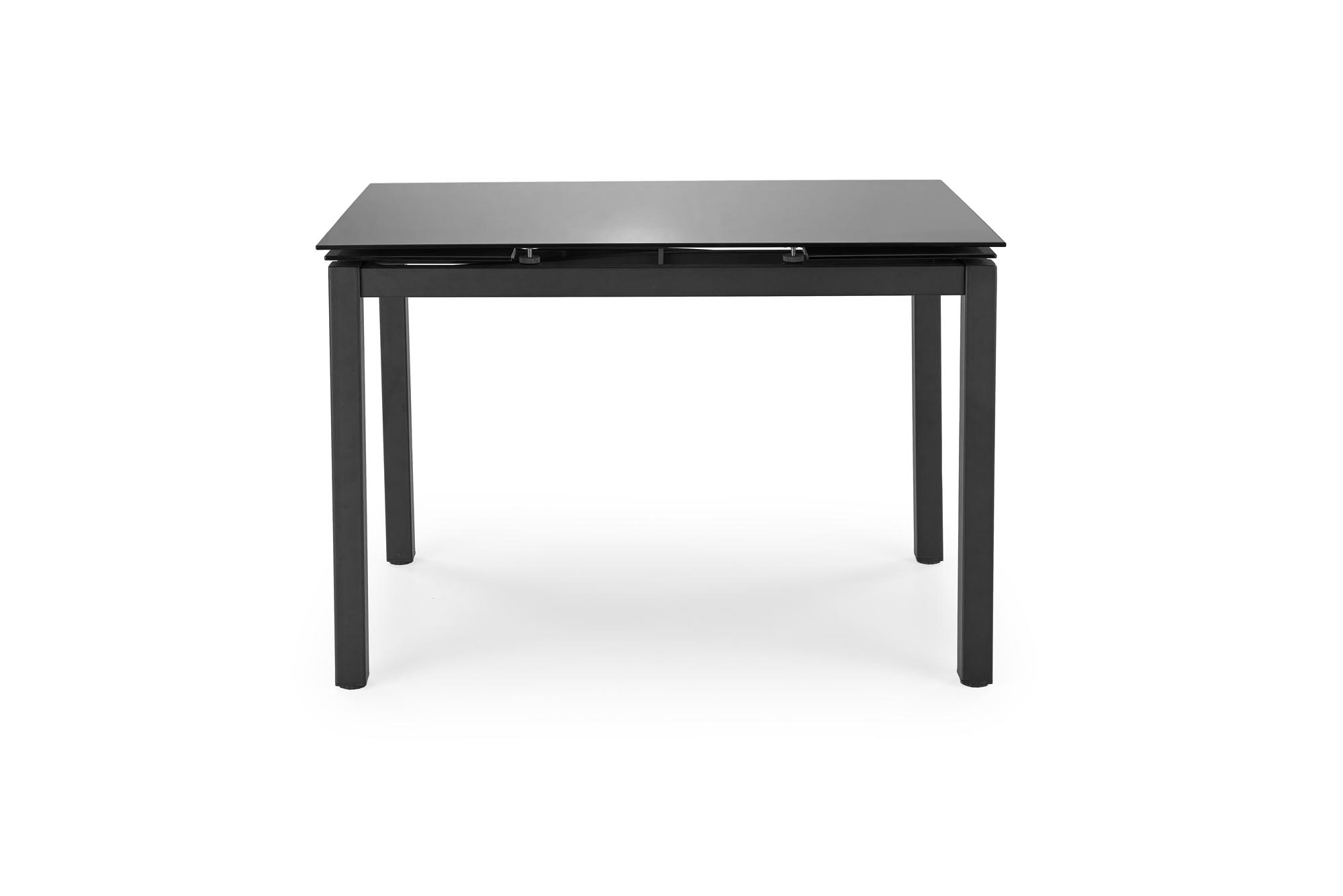 Jedálenský set JASPER 4+1 - čierna / sivá Stôl rozkladany do jedálne 110-170 z 4 krzeslami jasper - Popolový / Čierny
