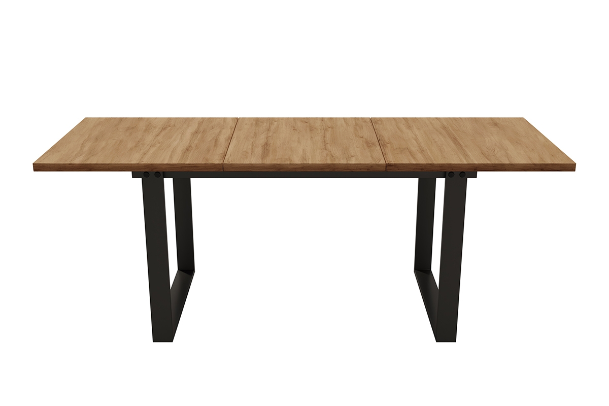 Rozkládací jídelní stůl Temir 140–200x80 cm - dub wotan stůl loftový 