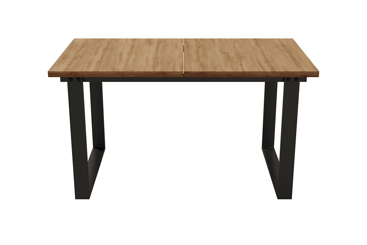 Rozkládací jídelní stůl Temir 140–200x80 cm - dub wotan stůl Industriální 
