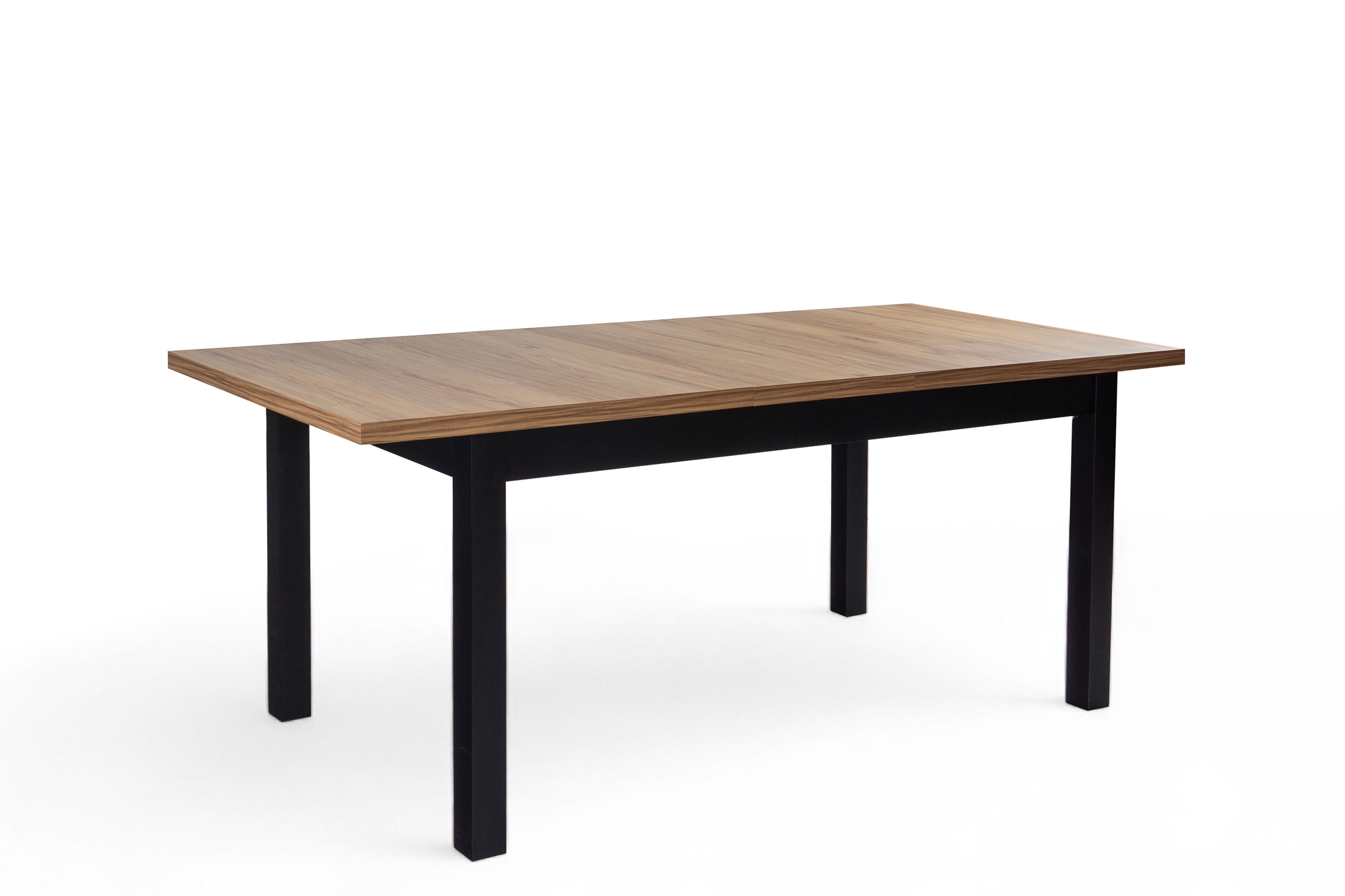 Rozkladací jedálenský stôl Werona 200-250x100 cm - dub praveký / čierna Stôl rozkladany do jedálne 200-250x100 cm Werona na drewnianych nogach - Dub pradawny / čierny nožičky