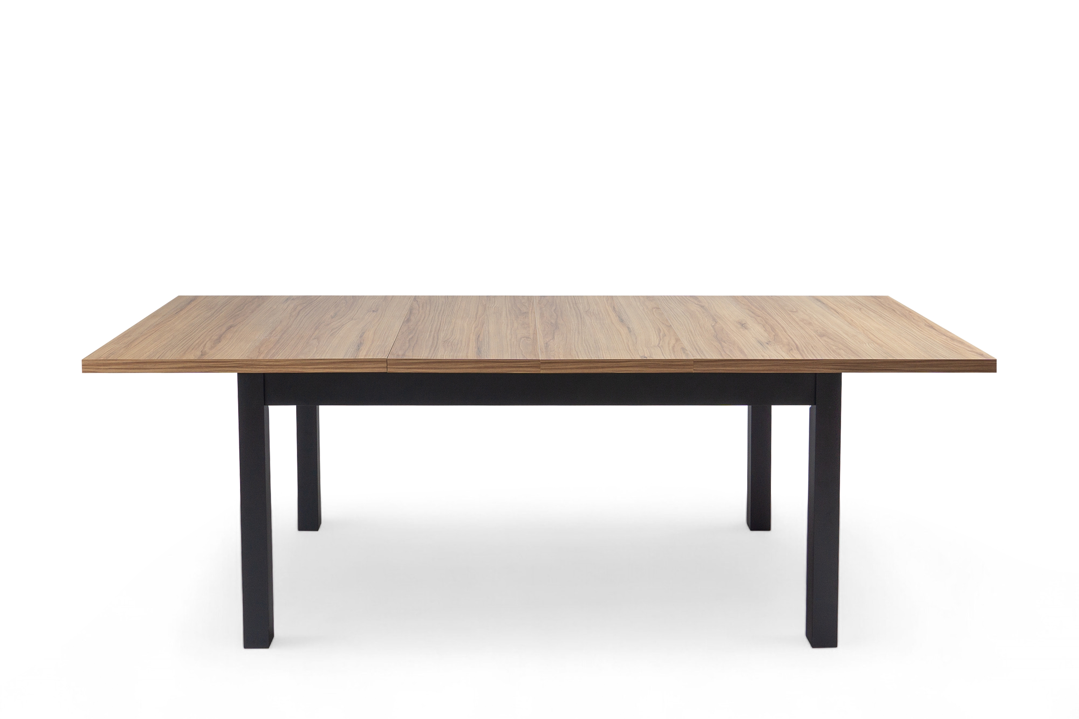 Rozkladací jedálenský stôl Werona 200-300x100 cm - dub praveký / čierna Stôl rozkladany do jedálne 200-300x100 cm Werona na drewnianych nogach - Dub pradawny / čierny nožičky