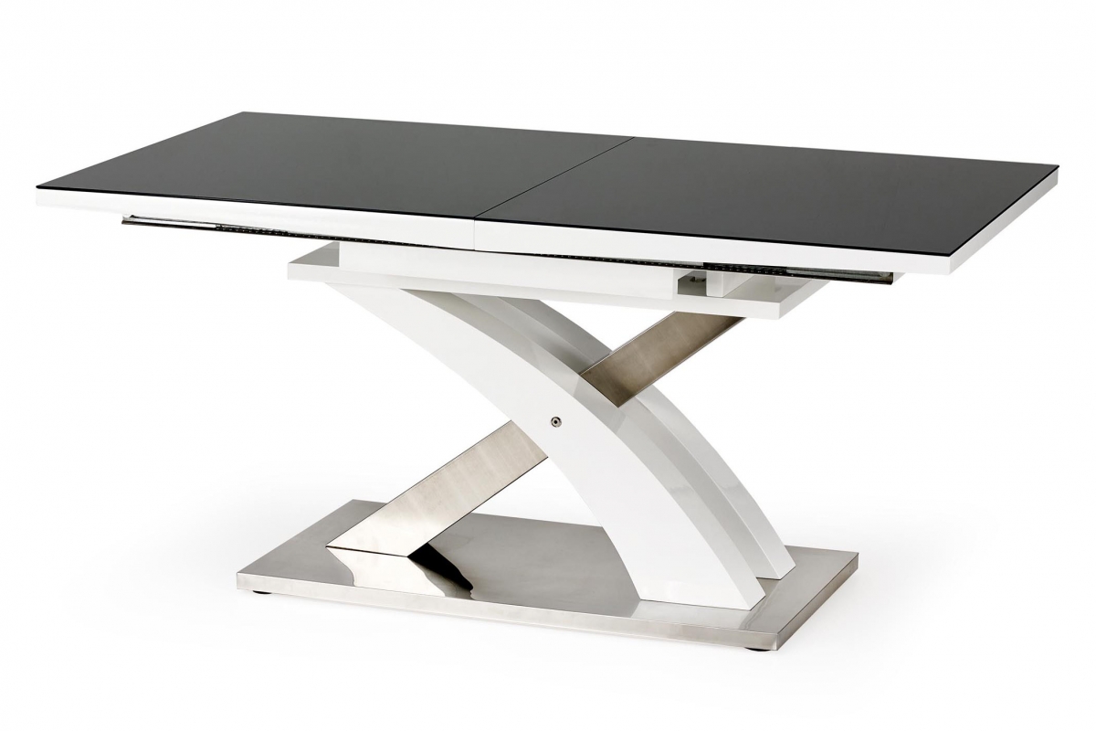 Rozkladací jedálenský stôl Sandor 2 - 160-220x90 cm - čierna stôl rozkladany Emoni 160-220x90 cm - Čierny