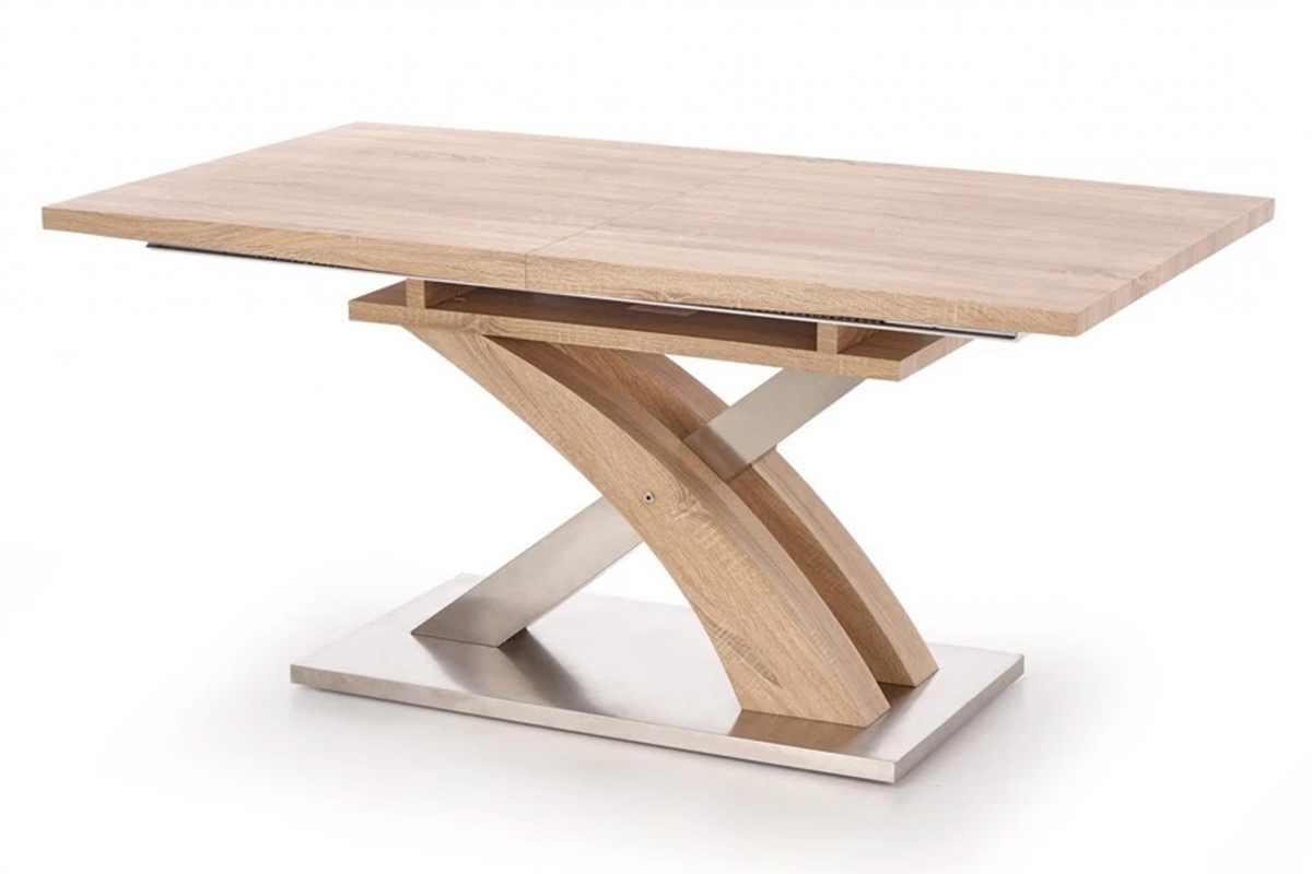 Rozkladací jedálenský stôl Sandor 160-220x90 cm - dub sonoma stôl rozkladany Emoni 160-220x90 cm - Dub sonoma