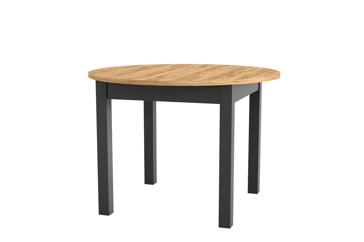 Rozkládací jídelní stůl Indus 02 105-240x105 cm - dub craft / černá Stůl rozkládací Indus 02 - 105-240x105 cm - dub craft/černá