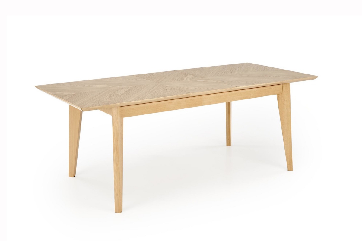 Rozkládací jídelní stůl Liroden 160-240x90 cm dřevěný - přírodní dub Stůl rozkladany Liroden 160-240x90 cm dřevo - dub přírodní