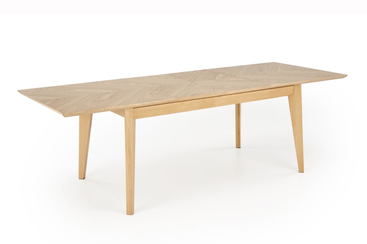 Rozkládací jídelní stůl Liroden 160-240x90 cm dřevěný - přírodní dub Stůl rozkladany Liroden 160-240x90 cm dřevo - dub přírodní