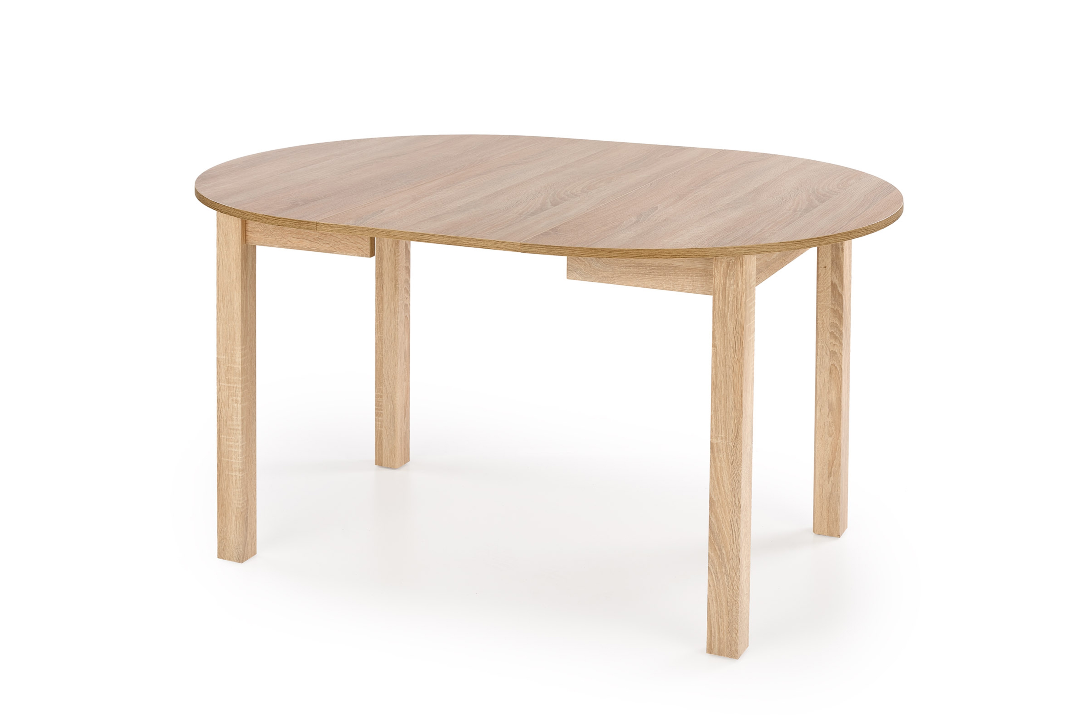 Rozkladací jedálenský stôl Neryt 102-142x102 cm  - dub sonoma Stôl rozkladany Neryt okrúhly102-142x102 cm - Dub sonoma