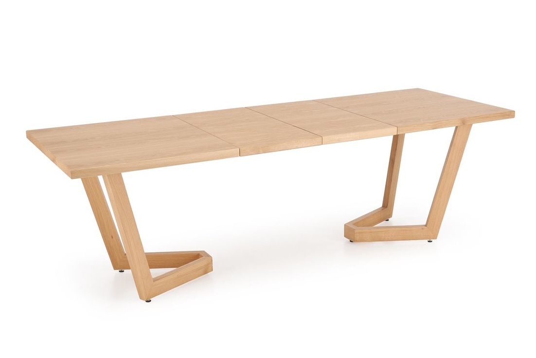 Rozkládací jídelní stůl Salvio 160-250x90 cm dřevěný - přírodní dub Stůl rozkladany Salvio 160-250x90 cm dřevo - dub přírodní