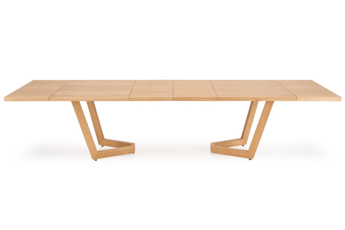 Rozkládací jídelní stůl Salvio 160-250x90 cm dřevěný - přírodní dub Stůl rozkladany Salvio 160-250x90 cm dřevo - dub přírodní